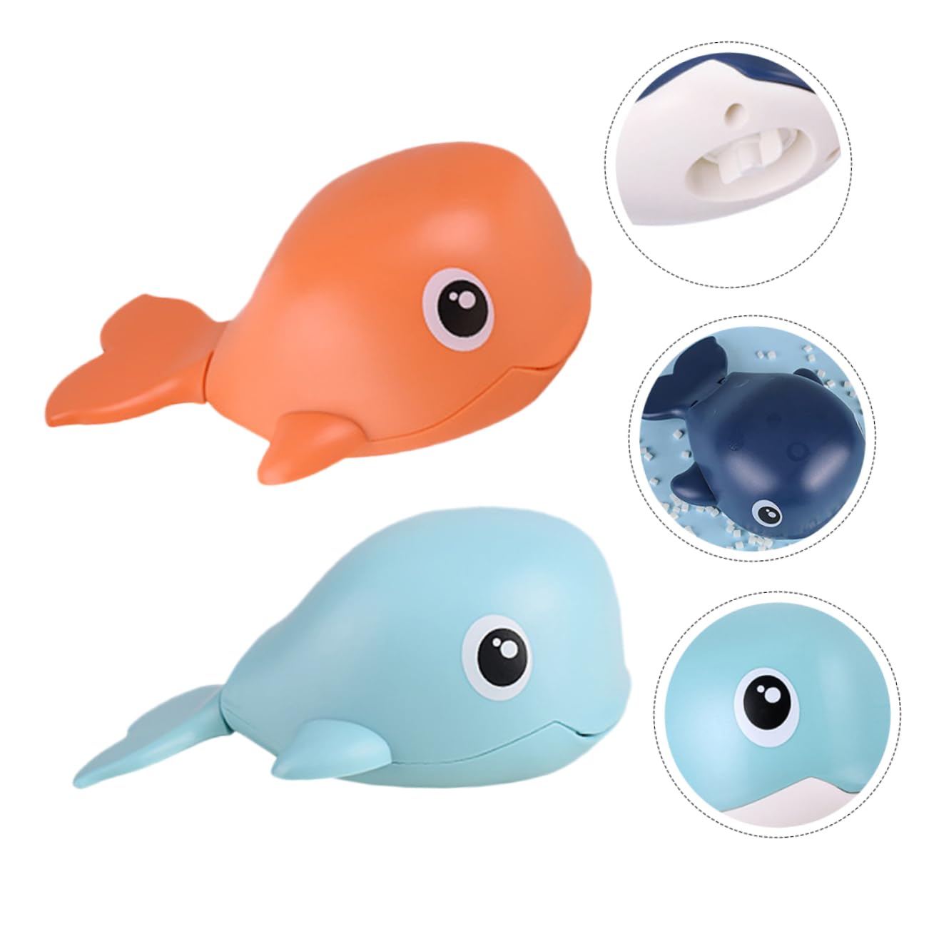 DRESSOOS 2-Pack Wind-Up Bath Toys for Kids - Fun Swimming Duck & Floating Animal Play Set - Safe Plastic Bathtub Toys for Toddlers & Children - Perfect for Bath Time Fun & Water Play Activities