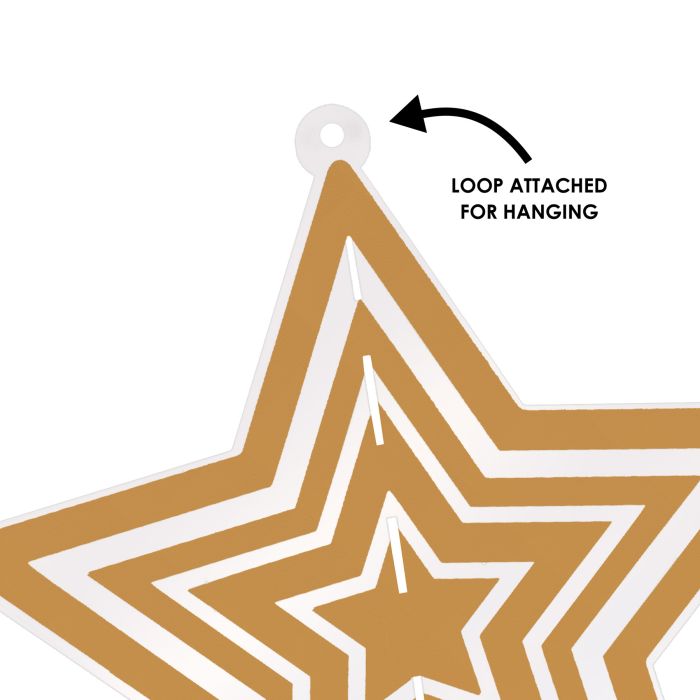 12 Pack Beistle Gold 3D Plastic Star Centerpieces for Party Decorations, Christmas, New Year, and Wedding Celebrations
