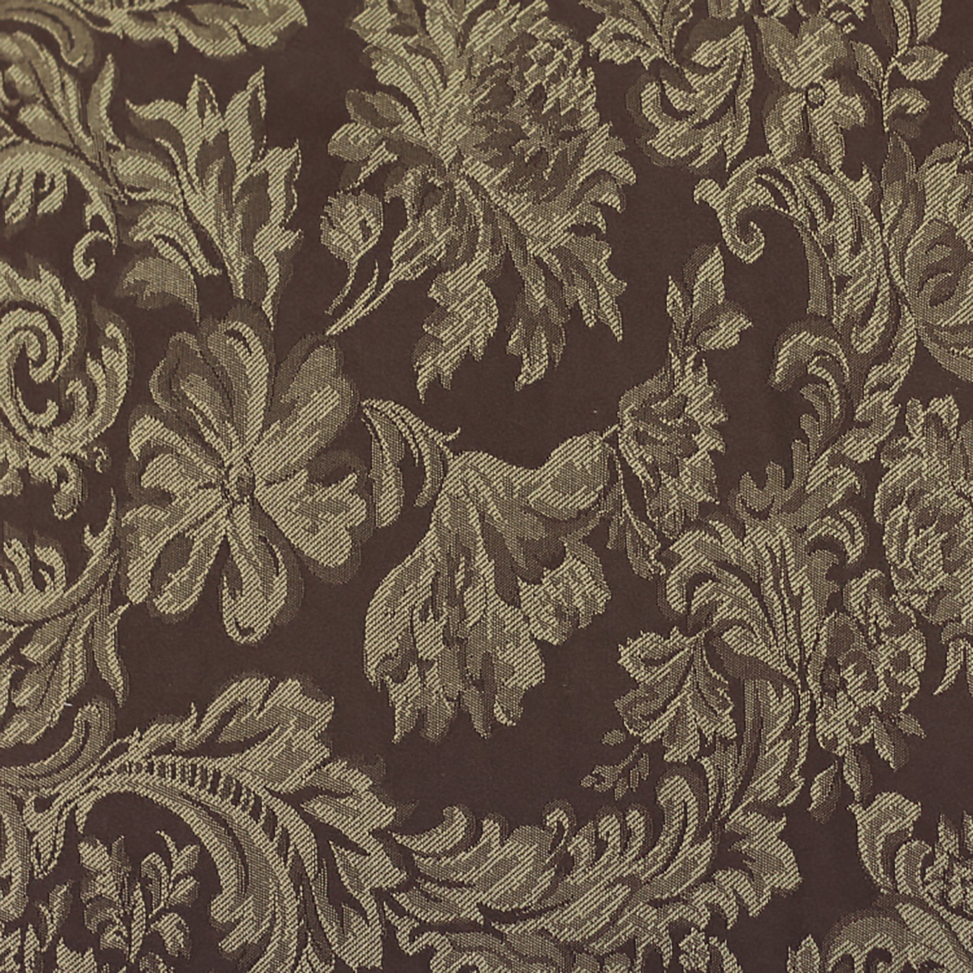 Ultimate Textile - 2 Pack Miranda 6 ft. Damask Fitted Tablecloth for 30 x 72-Inch Rectangular Tables, Chocolate Brown - Perfect for Dining Room, Wedding, Party, and Holiday Decorations