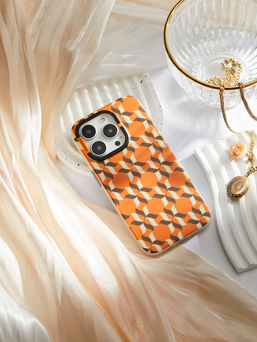 Custom Orange Logo Phone Case - Durable Protective Cover for iPhone & Samsung - Perfect for Branding, Promotions & Everyday Use