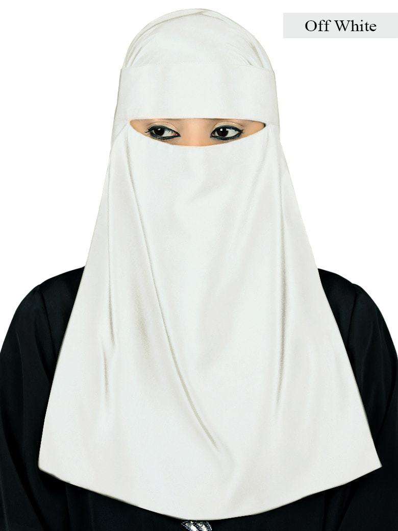 Lamah Niqab with Square Hijab and Headband Set - Perfect for Muslim Women's Prayer, Modest Fashion, and Everyday Wear