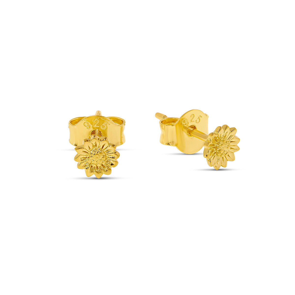 Tiny Gold Sunflower Stud Earrings for Women - Dainty Floral Jewelry Gift for Her - Perfect for Everyday Wear, Date Nights & Special Occasions