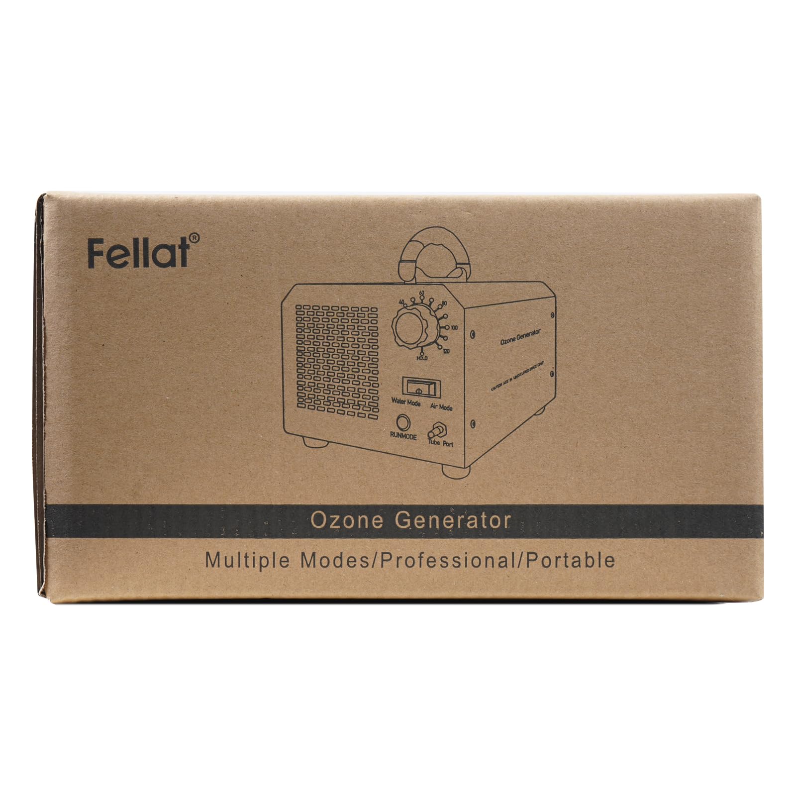 FELLAT 10000mg/h Industrial Ozone Generator Air Purifier - Dual Air & Water Mode O3 Machine with Timer for Smoke, Pet Odors, Kitchen Smells | Purify Home, Office, Restaurants & Freshen Fruits/Veggies