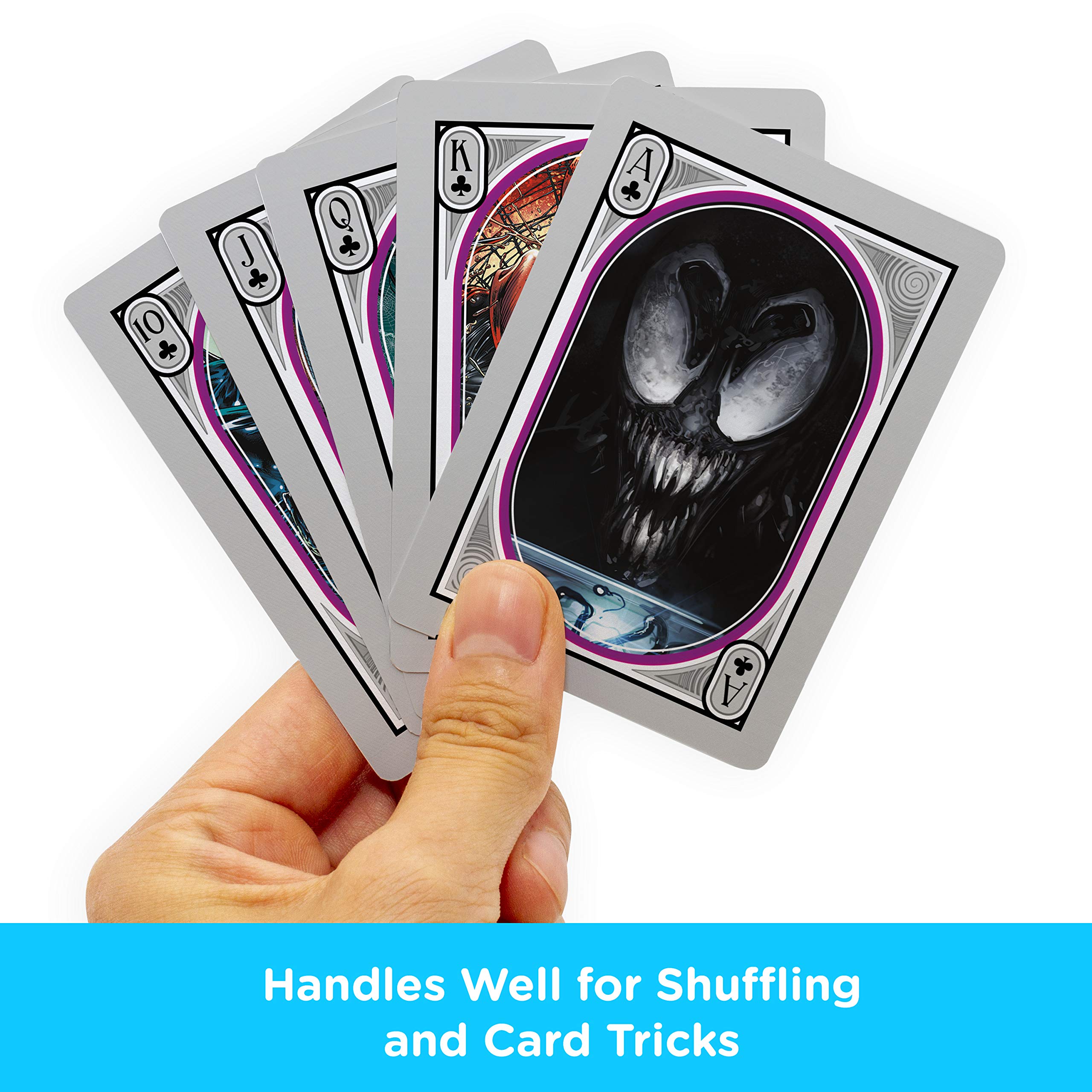 Marvel Venom Playing Cards - Official Licensed Venom Themed Poker Deck for Card Games & Collectibles | Perfect for Poker Nights, Magic Tricks & Marvel Fan Gifts