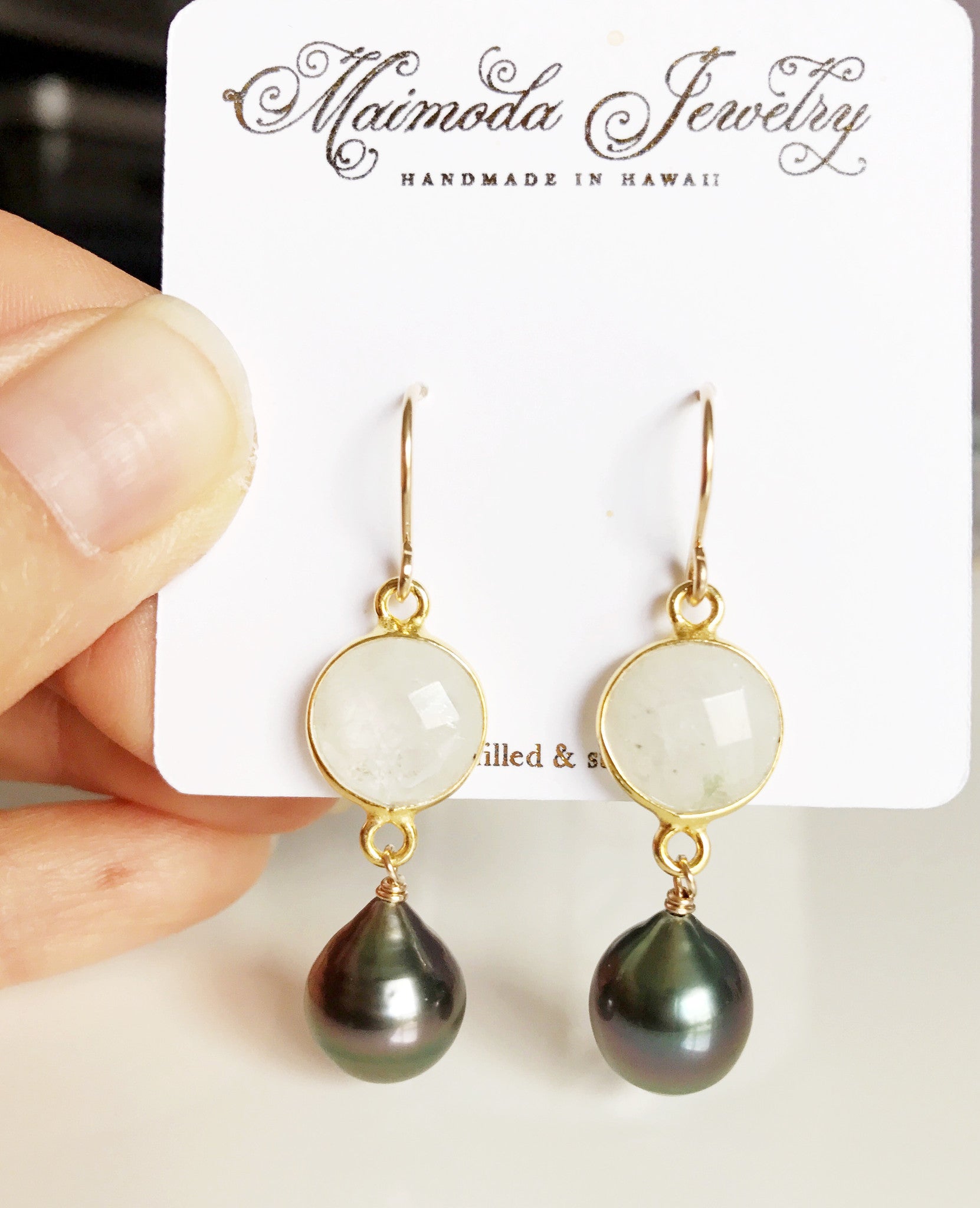 Moonstone Earrings (E363) – Elegant Handmade Jewelry for Women, Perfect for Weddings, Parties & Everyday Wear