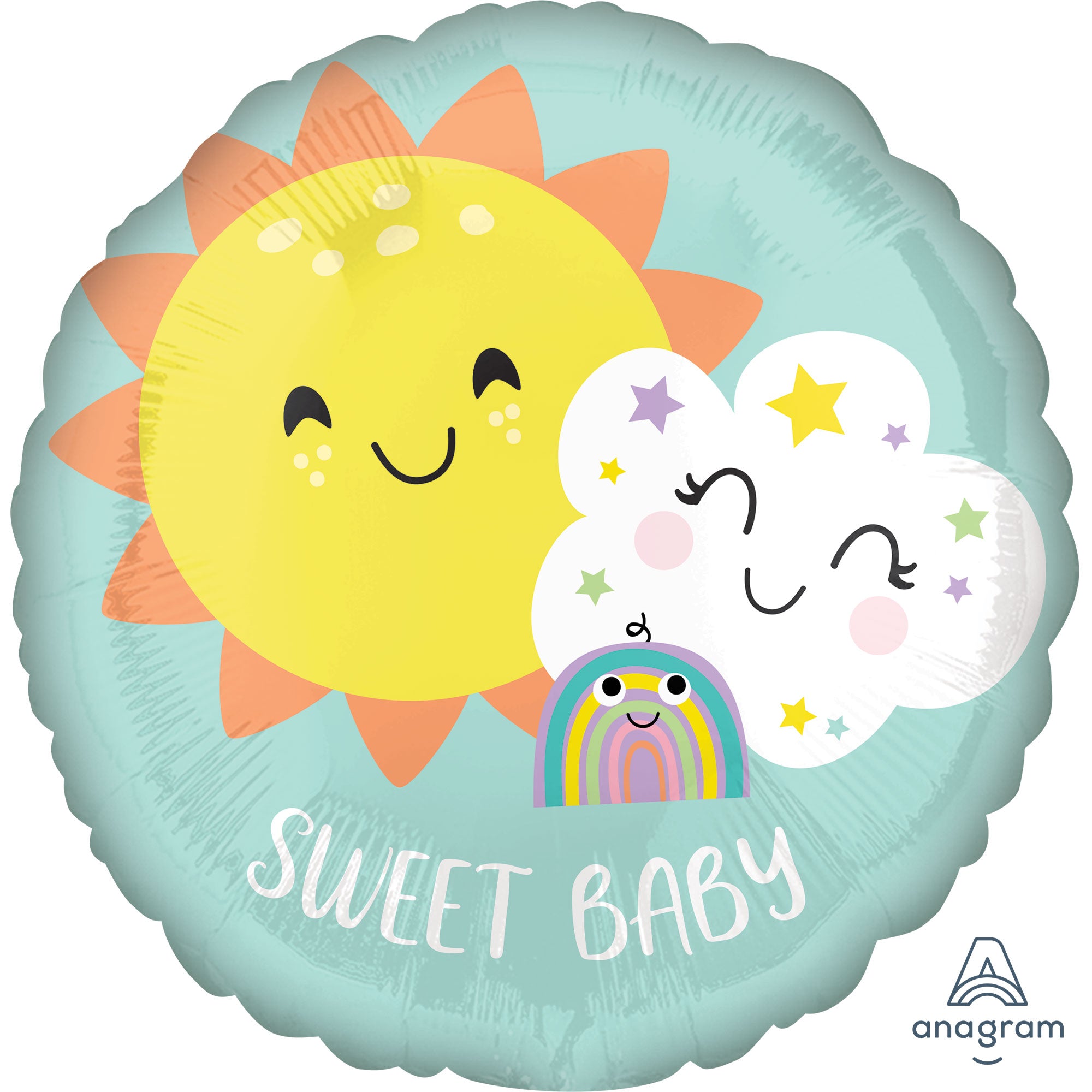 45cm Standard HX Sweet Baby Rainbow Balloon - Colorful Party Decorations for Baby Showers, Birthdays & Celebrations