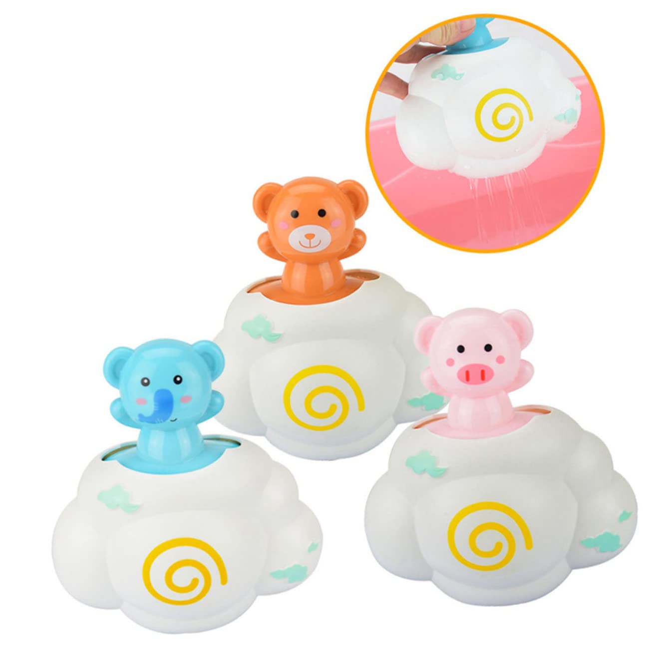 2 Sets Floating Bath Toys for Kids - Fun Bathtub Duck & Animal Toys (4 Pieces) - Perfect for Toddler Bath Time & Sensory Play