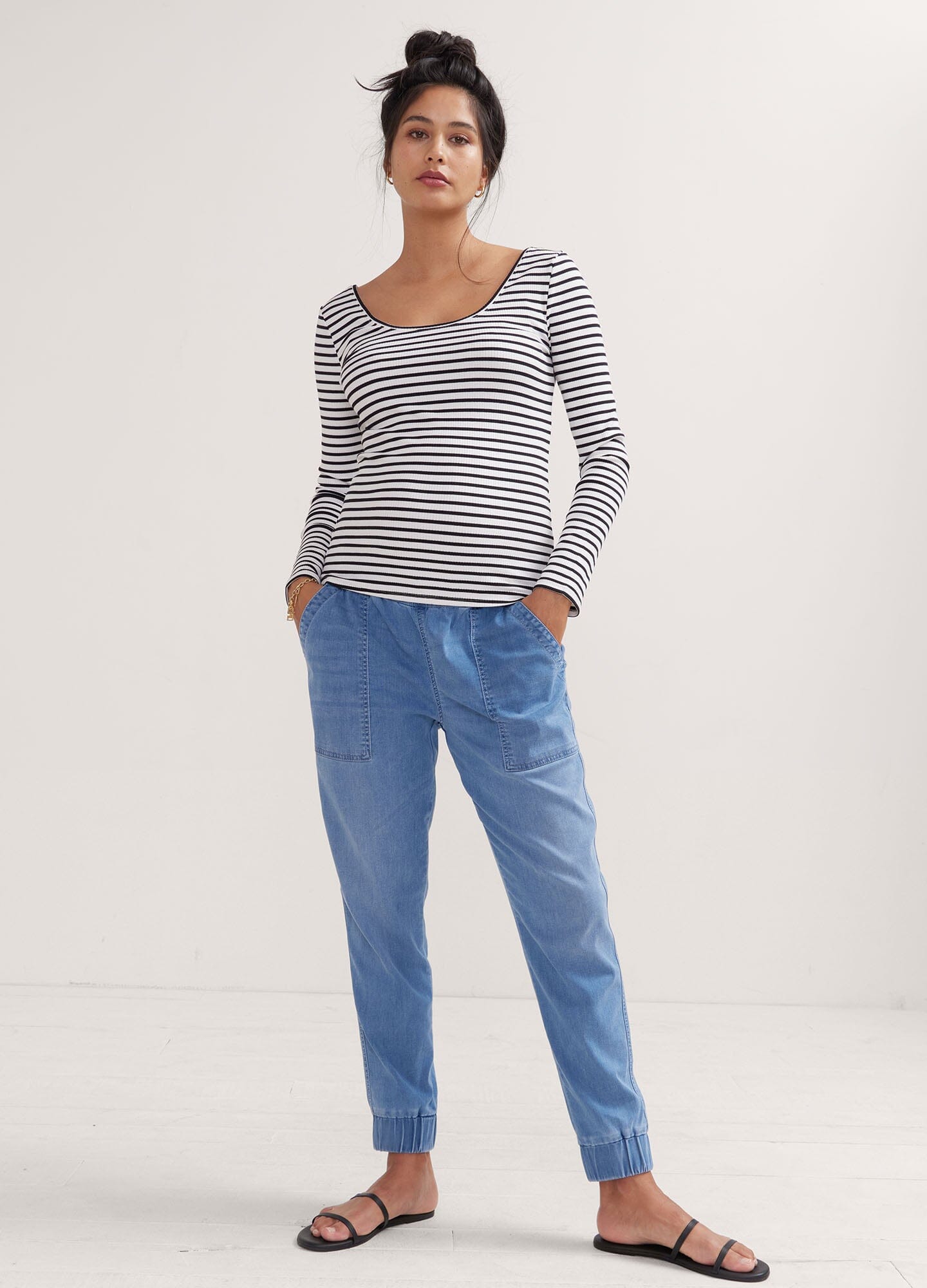 Stylish & Comfortable Easy Denim Joggers for Women & Men - Perfect for Casual Wear, Lounge & Outdoor Activities