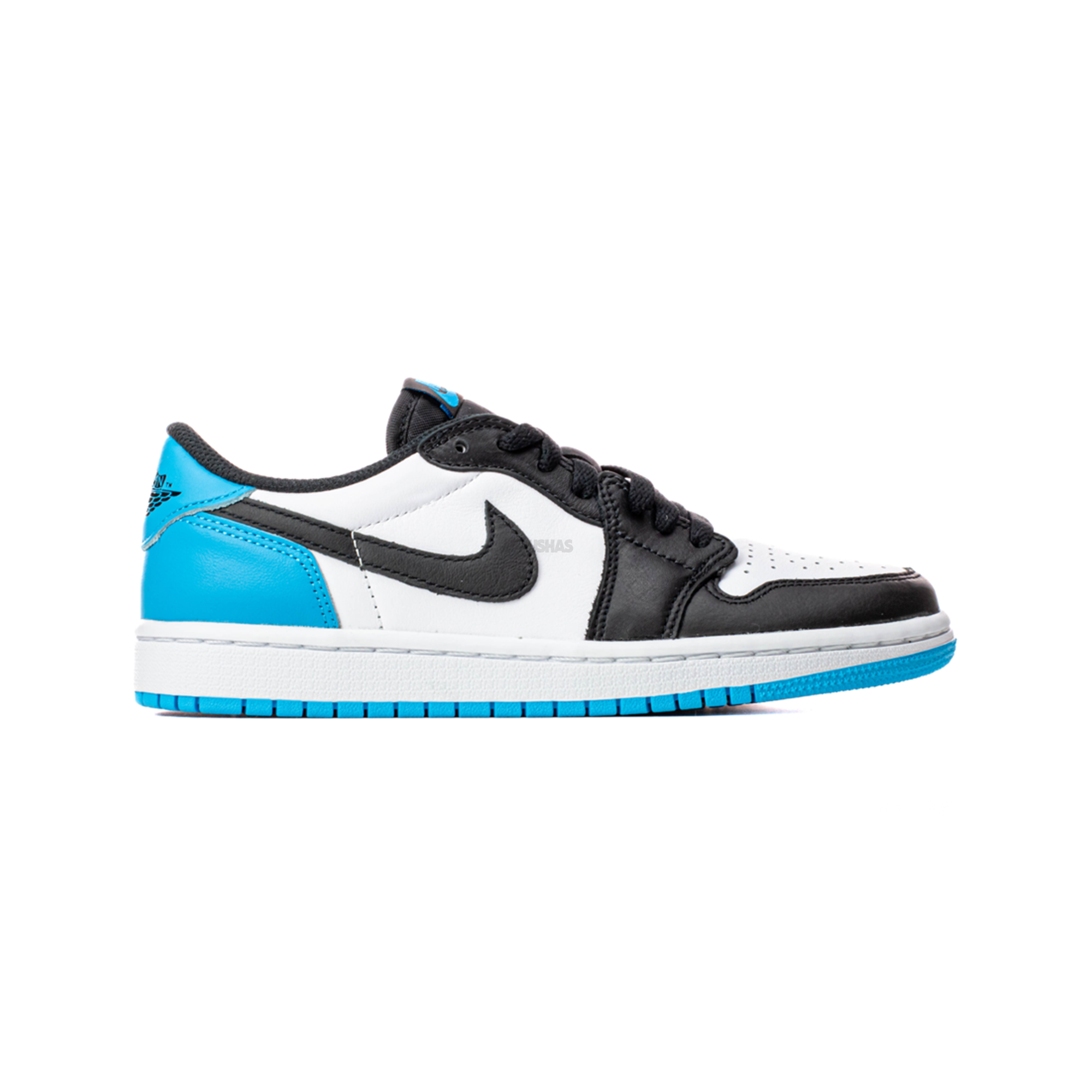 Air Jordan 1 Low 'Black Dark Powder Blue' Women's Sneakers (2022) - Casual Wear, Street Style & Gym Fashion