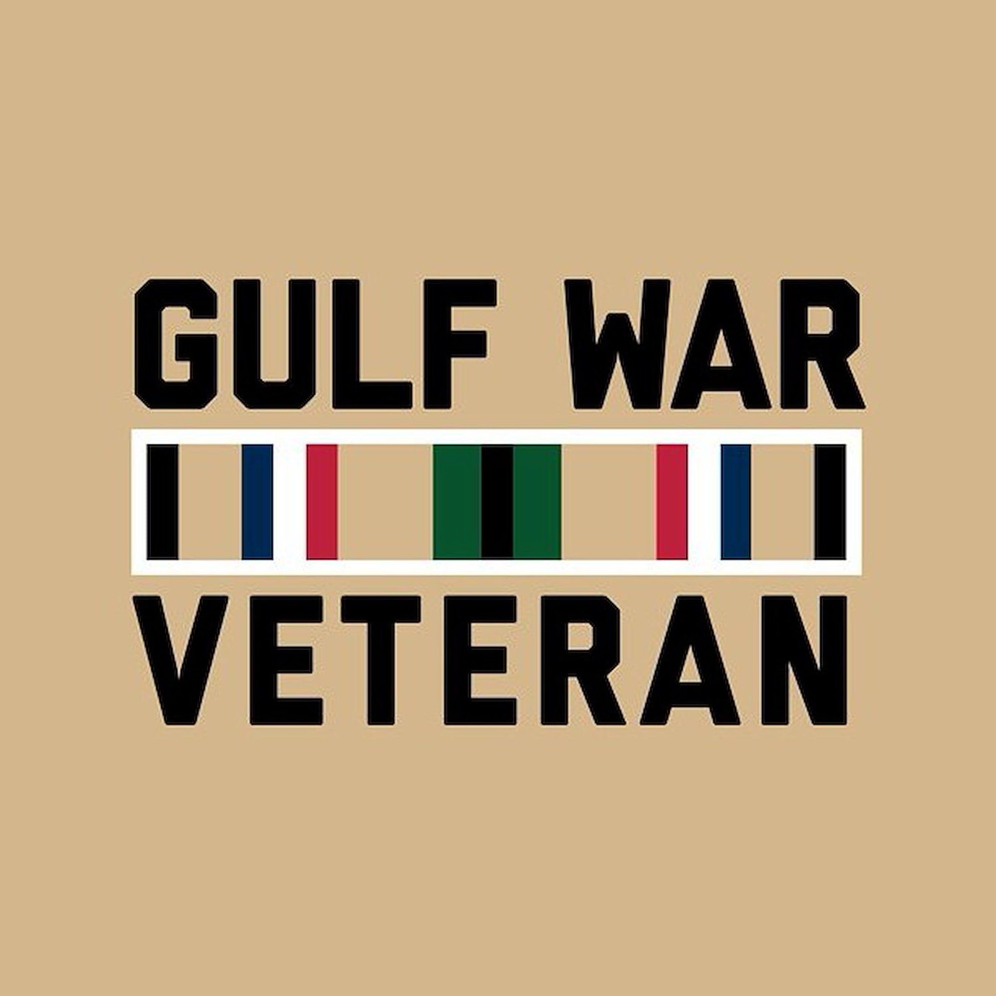 Gulf War Veteran Square Sticker - 3x3 Inch Bumper Sticker Car Decal for Cars, Trucks & Laptops - Patriotic Military Support Decoration