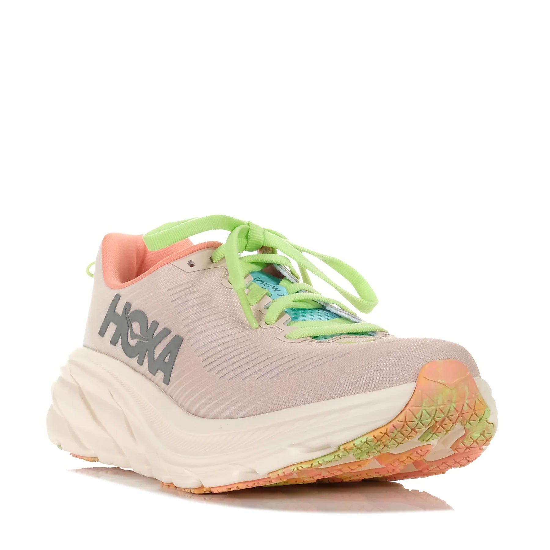 HOKA Women's Rincon 3 Wide Running Shoes - Lightweight & Cushioned for Road Running, Jogging & Gym Workouts - Cream/Vanilla Color