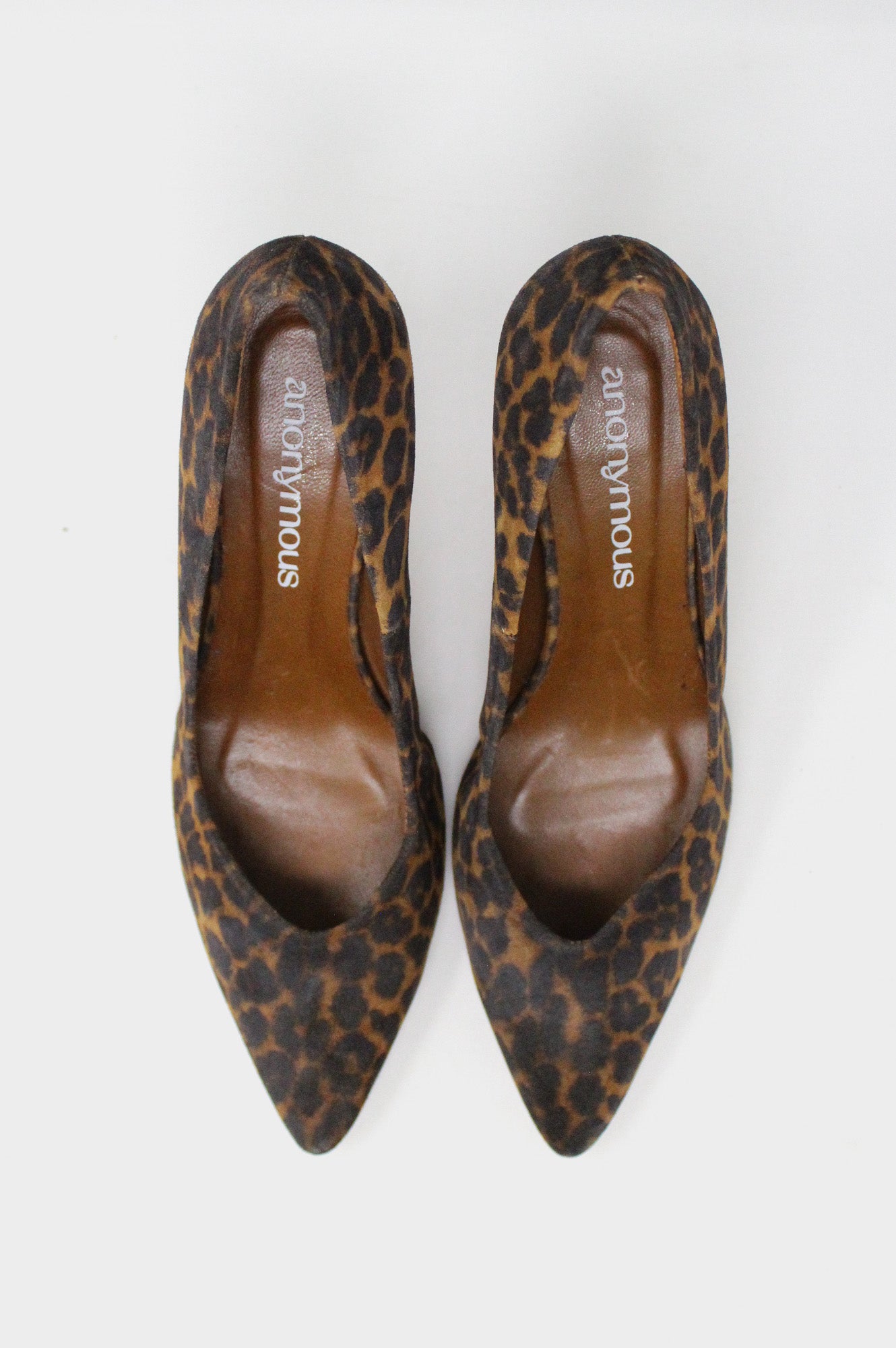 Trini Mid Heel Pump Shoes for Women - Leopard Print Pointed Toe Pumps - Comfortable Work Heels for Office, Party & Special Occasions