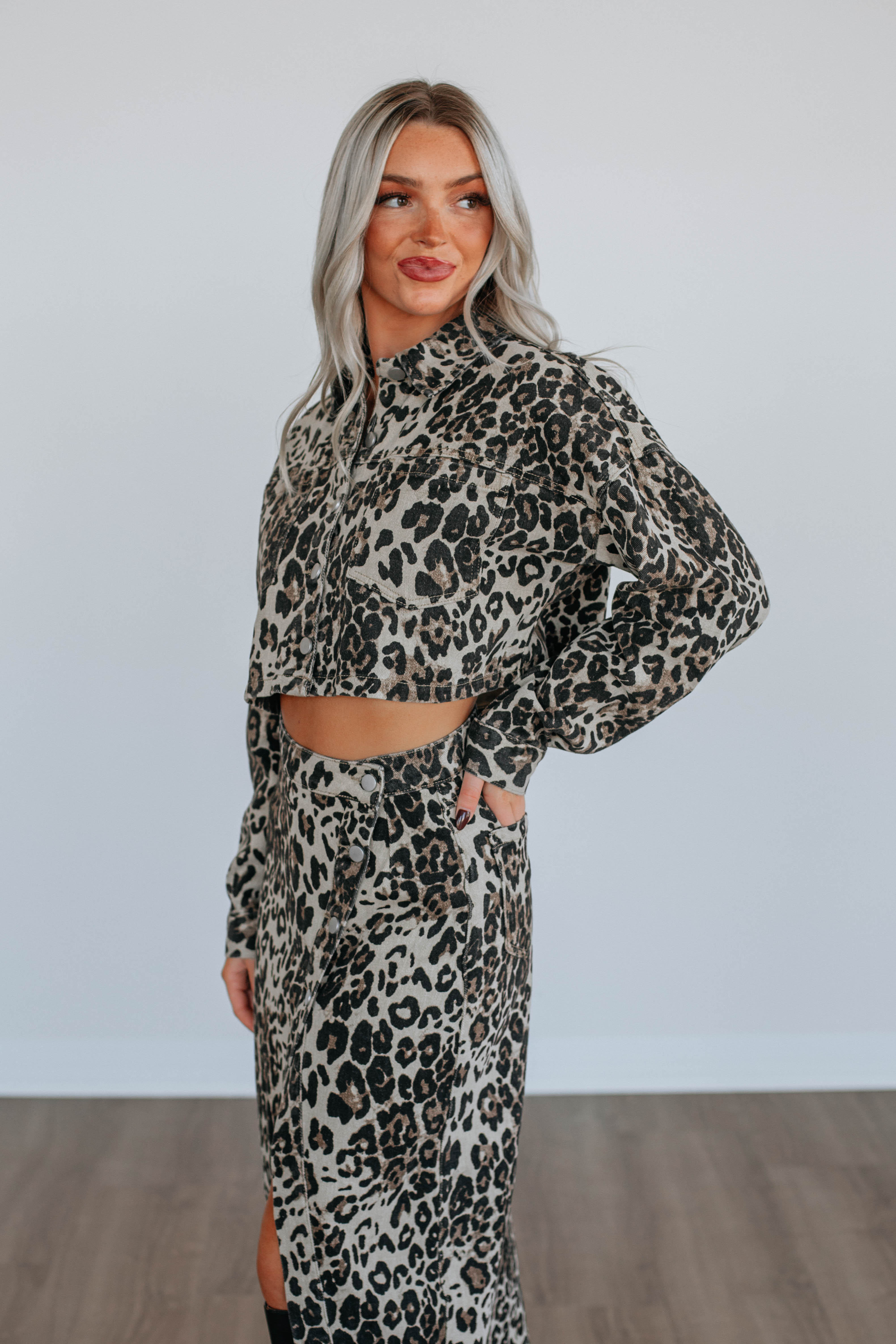 Crosby Denim Jacket & Jeans Set - Trendy Leopard Print Outfit for Women | Casual Streetwear, Date Night & Fall Fashion