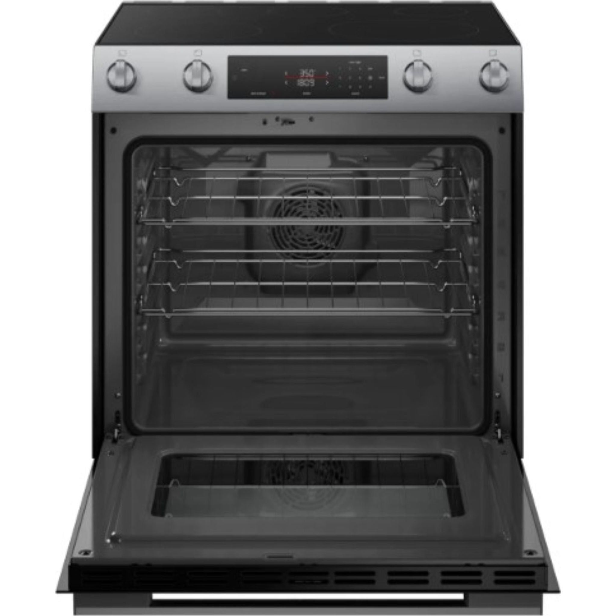 Bosch 30 Inch Electric Range HEF1050MC - Stainless Steel Built-In Oven with 5 Burners, Convection Bake & Self-Cleaning - Perfect for Home Kitchen Cooking & Baking