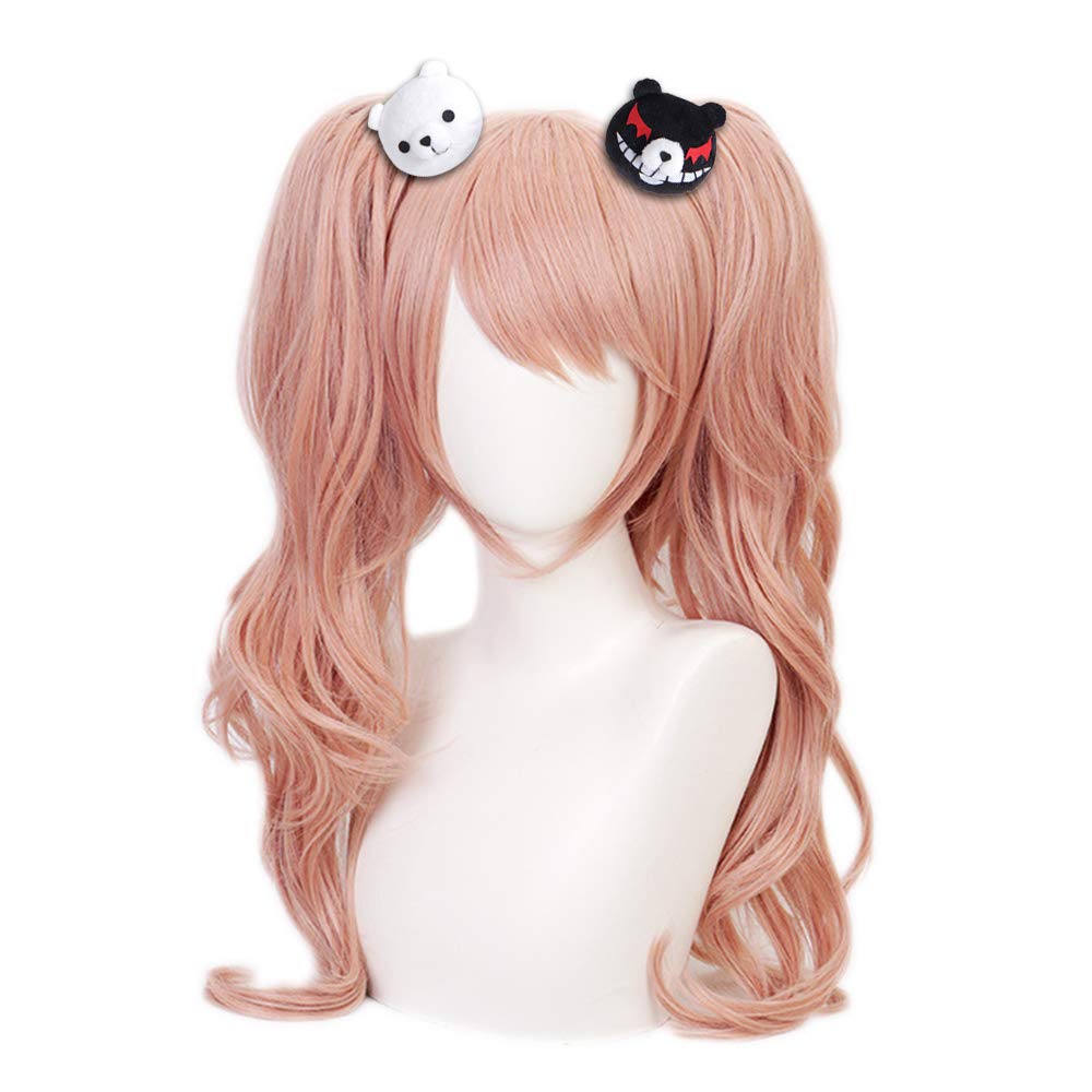 OSIAS Junko Enoshima Anime Cosplay Wig with Free Cap - Perfect for Danganronpa Costume, Conventions & Cosplay Events