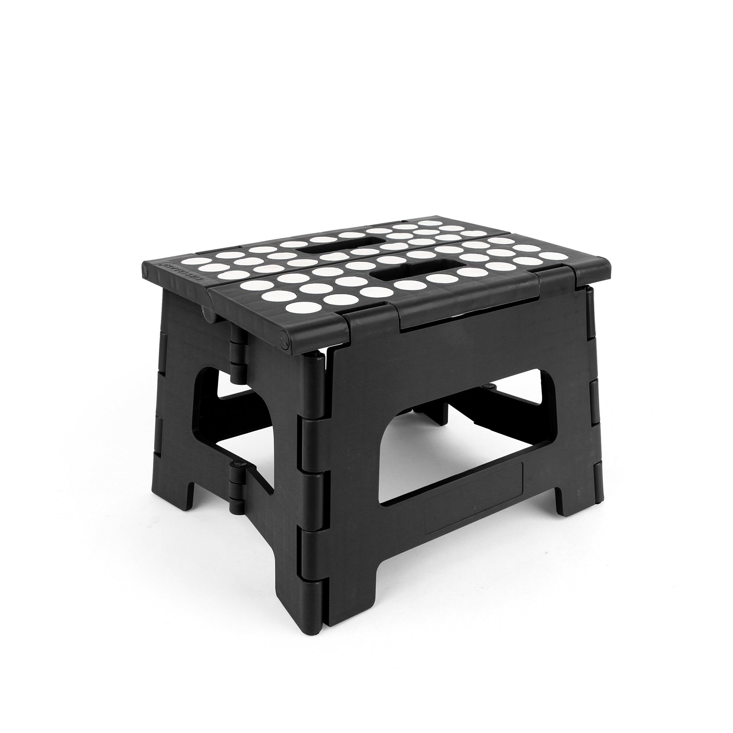 Rhino® II Step Stool - Heavy Duty Black Step Ladder for Kitchen, Bathroom & Garage - Non-Slip Safety Stool for Adults & Kids