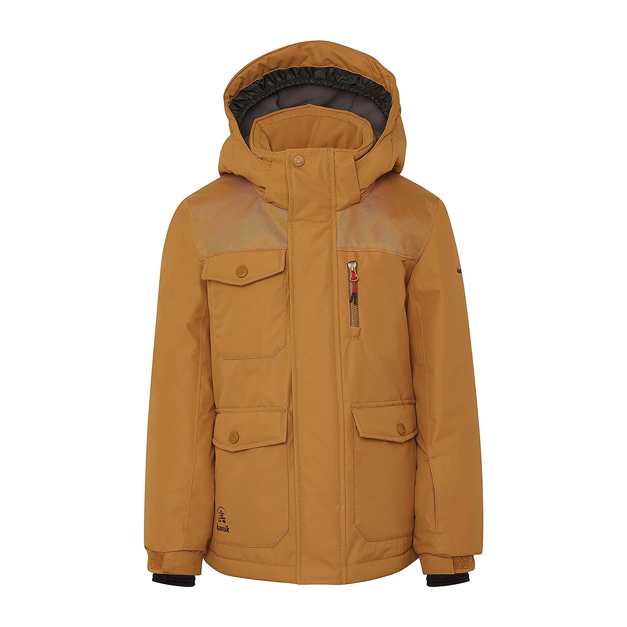 Kamik Boys Stark Insulated Winter Jacket for Toddler & Kids - Waterproof Snow Coat for Cold Weather - Perfect for Snow Play, Skiing & Outdoor Activities