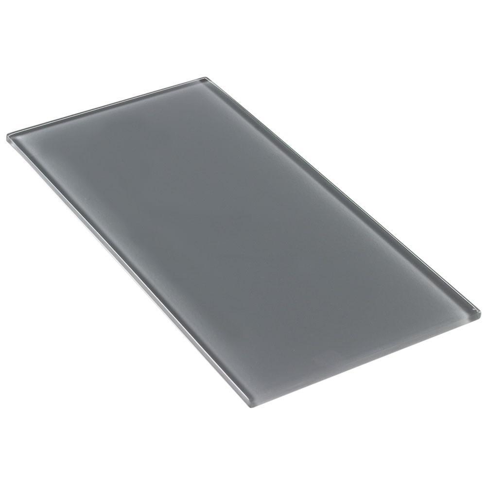 Premium Glass Subway Tile - Metropole Grey 4x8 - Modern Kitchen & Bathroom Backsplash - Waterproof & Easy to Clean - Perfect for Home Renovation & Commercial Spaces