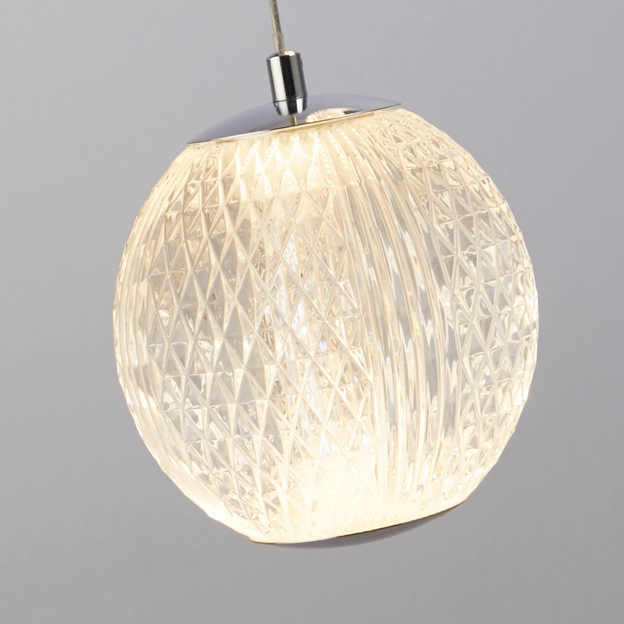 Allure 5-Light Satin Brass & Chrome Multi-Drop Ceiling Pendant with Integrated LED - Modern Dining Room & Kitchen Island Lighting Fixture
