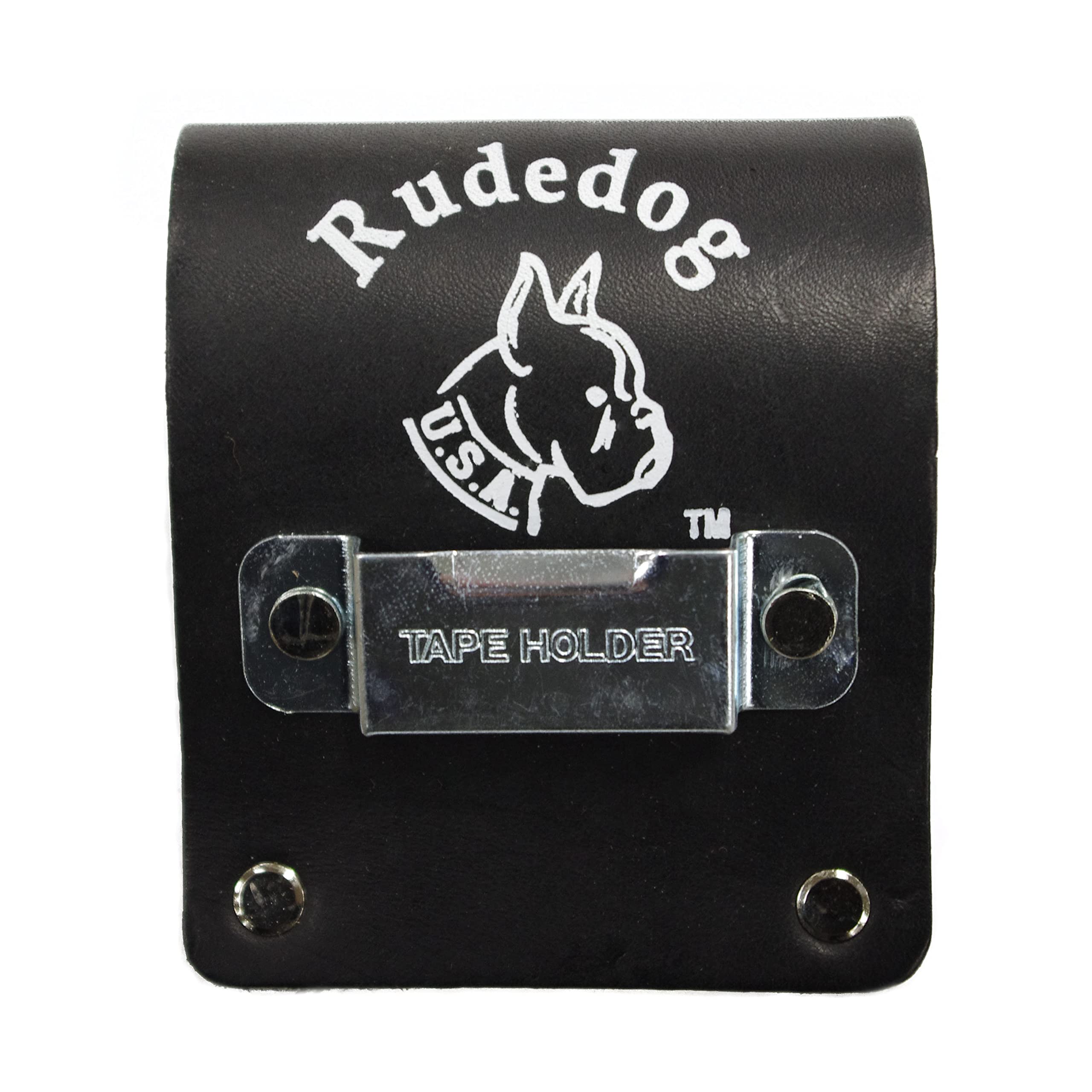 Rudedog USA #3012 - Heavy Duty Tape Measure Holder with High Mount, Durable Belt Clip for Carpenters, Electricians & Construction Workers - Perfect for Tool Belts & Workwear Accessories