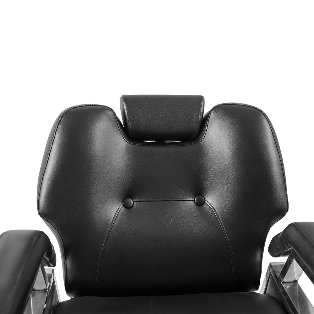 Hydraulic Adjustable Barber Chair 360° Swivel Salon Styling Chair with Footrest - Professional Hairdressing & Beauty Salon Furniture, 110 x 70 x 100-113 cm (Black) - Perfect for Haircuts, Styling, Shaving & Spa Treatments