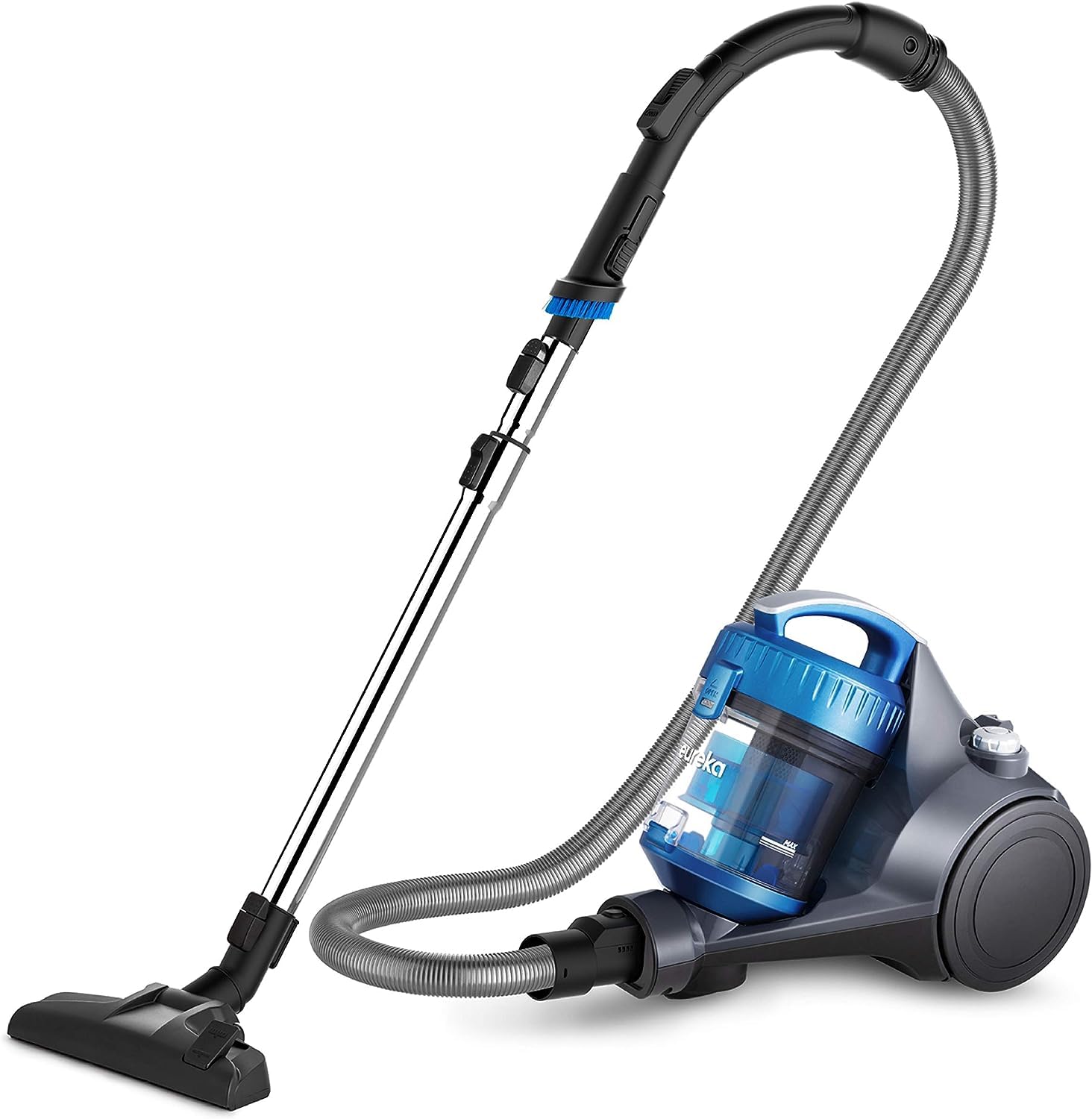 Eureka Whirlwind NEN110C 2.5L Bagless Canister Vacuum Cleaner - Lightweight, Large Capacity Dust Cup, Corded for Carpets & Hard Floors (Blue) - Perfect for Home Cleaning, Pet Hair Removal & Quick Pickups