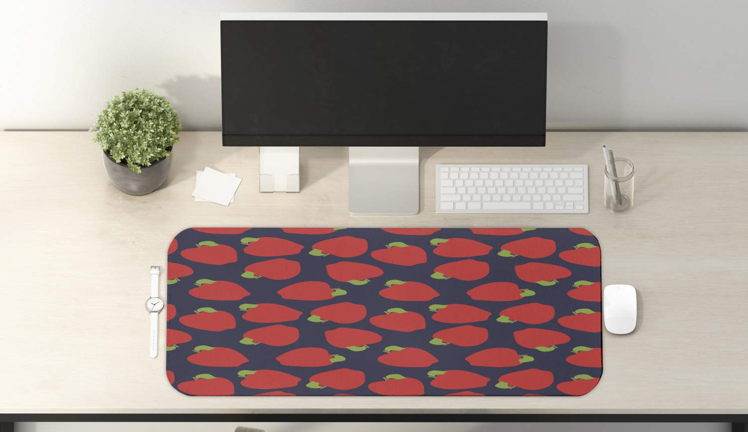 Ambesonne Fruits Computer Mouse Pad - Non-Slip Rubber Gaming Mousepad (31