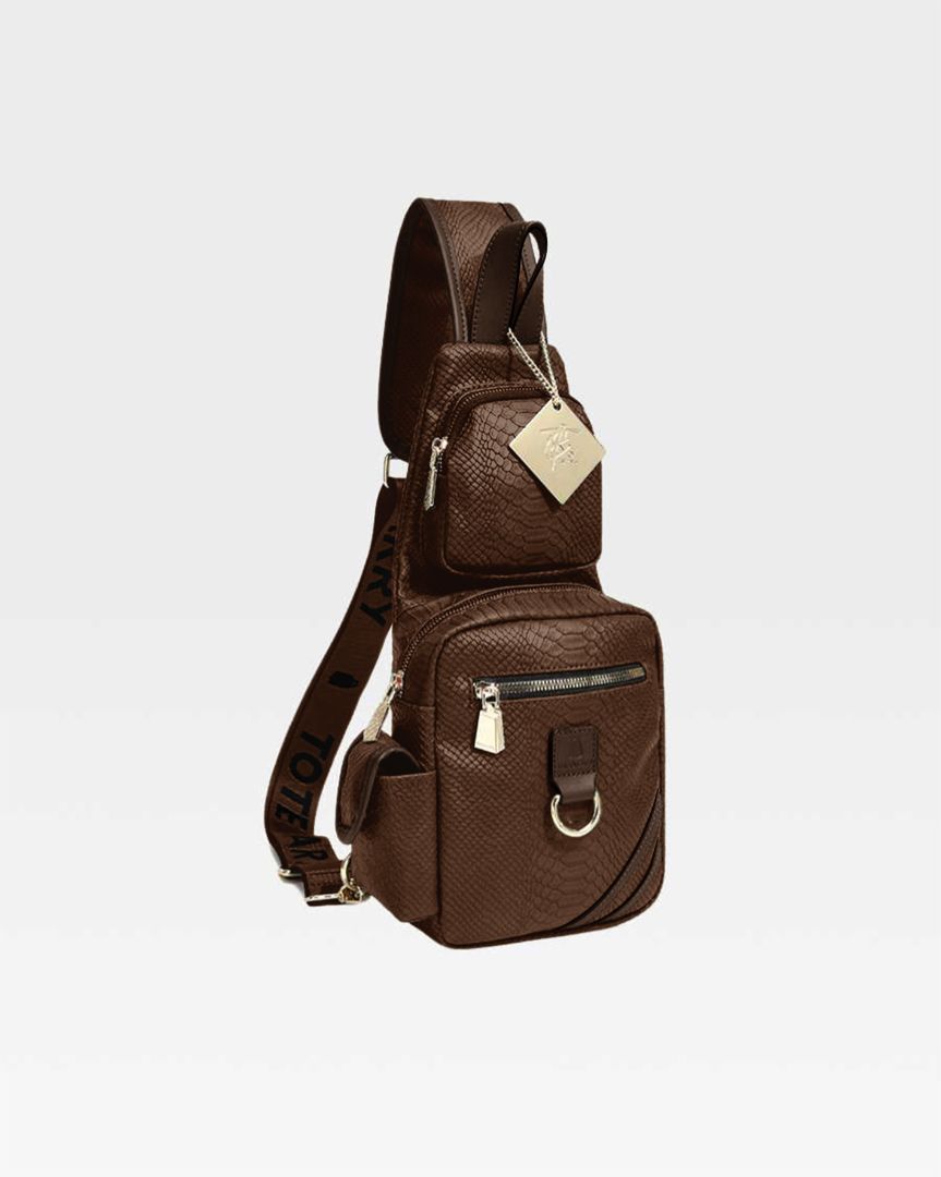 Apollo 1 Genuine Leather Tear Drop Crossbody Bag for Women - Brown Vintage Shoulder Purse - Perfect for Travel, Shopping & Everyday Use