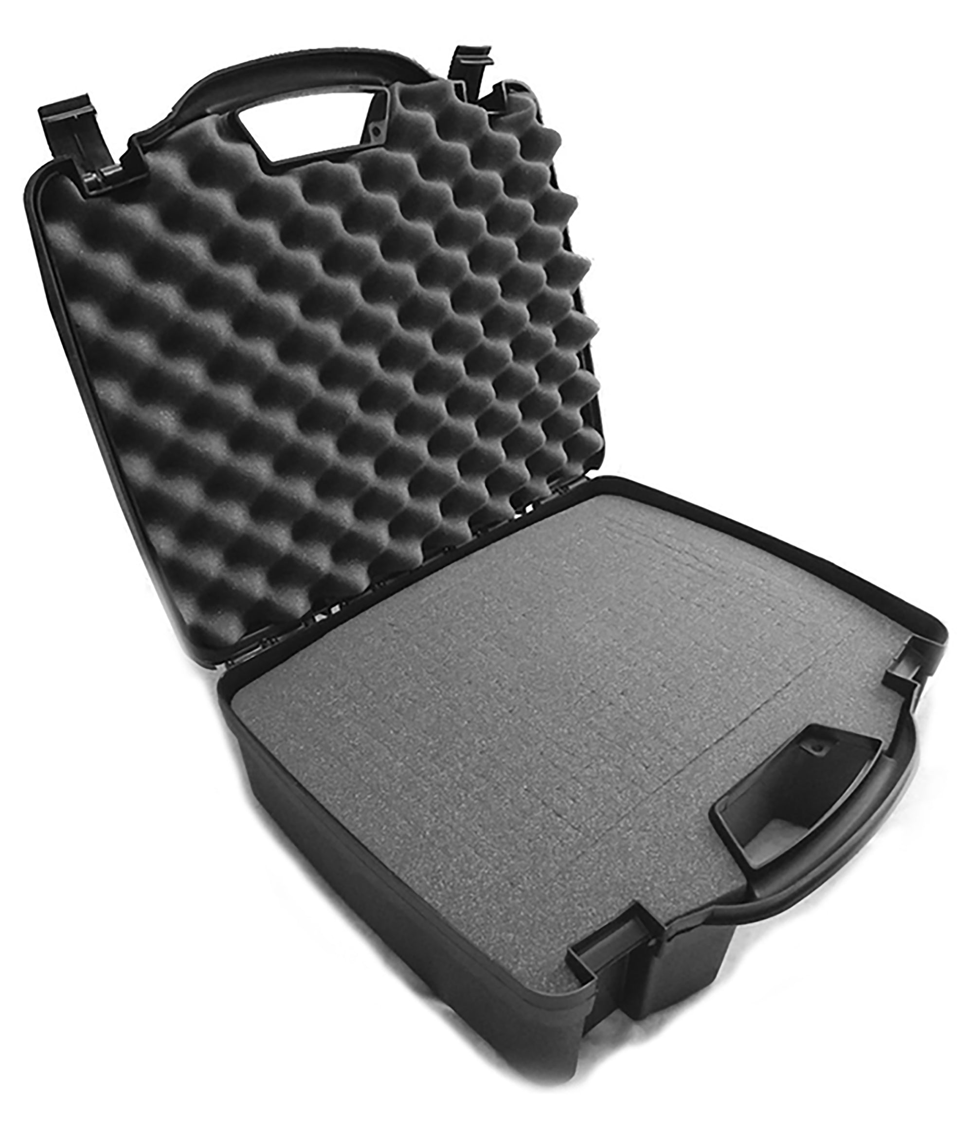 CASEMATIX 16 Hard Travel Case with Padlock Rings & Customizable Foam - Fits Accessories up to 14 x 9 x 4 - Perfect for Camera Gear, Tools & Electronics Protection