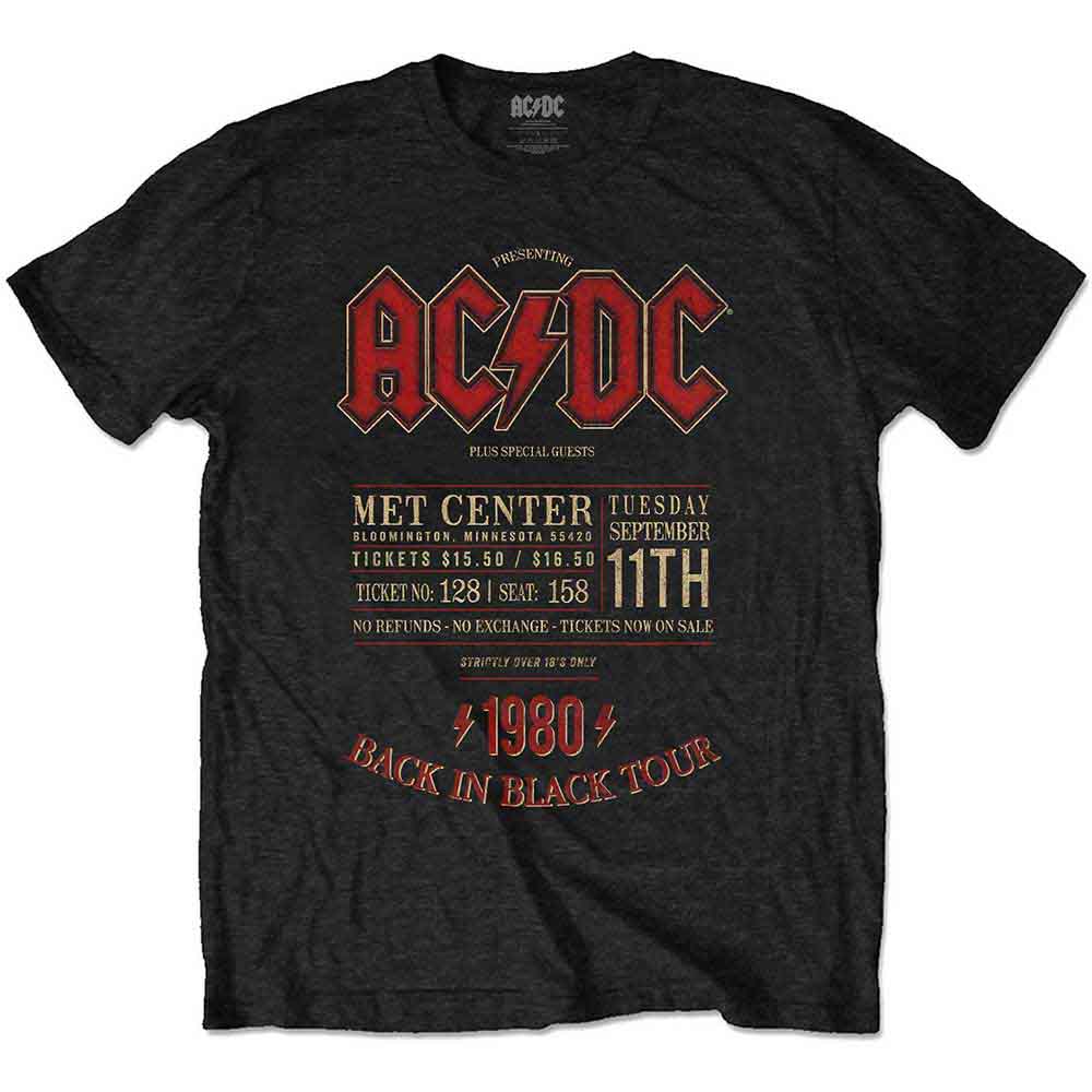 AC/DC Band Vintage Graphic T-Shirt - Minnesota Rock Music Fan Apparel - Perfect for Concerts & Casual Wear
