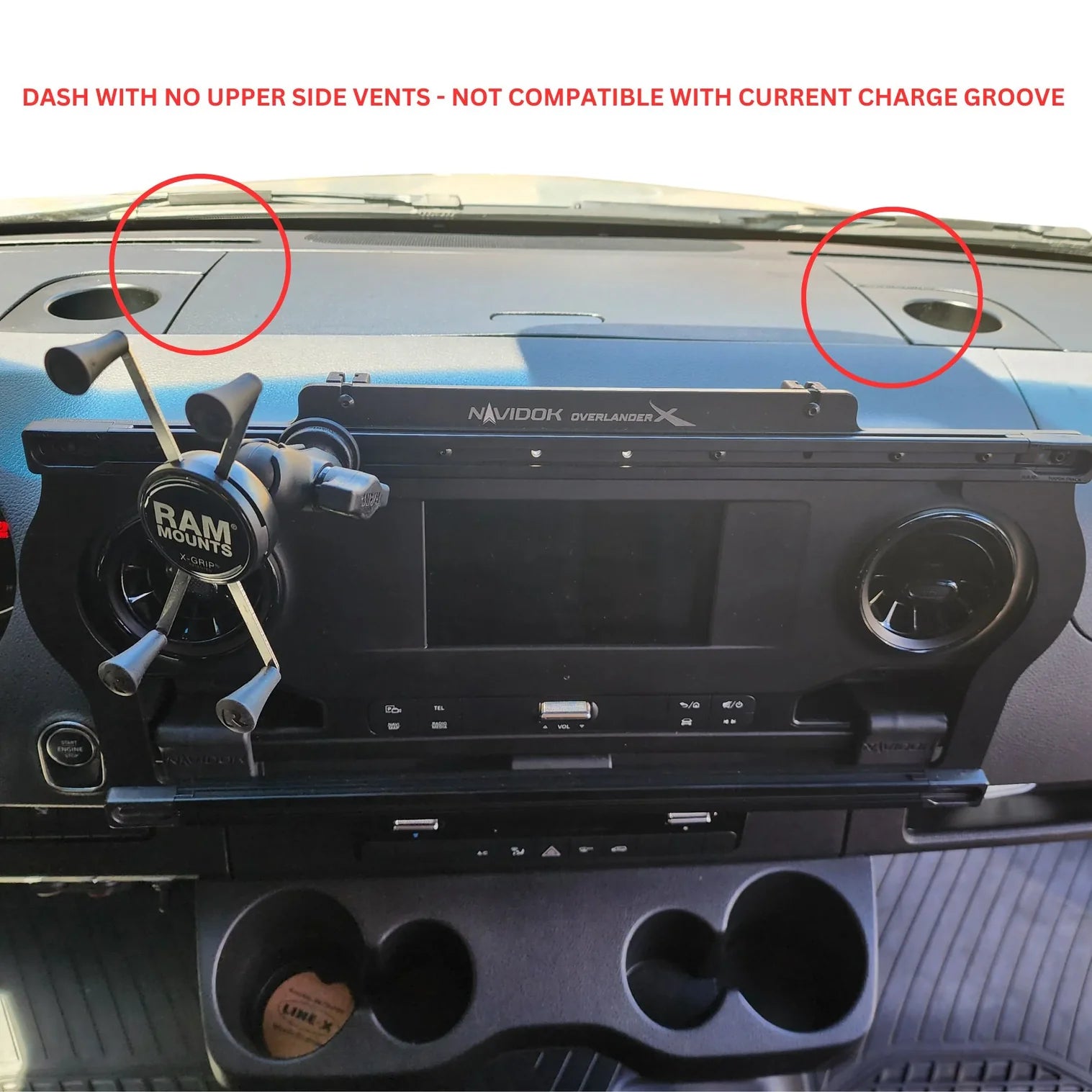 TerraX Charge Groove Compatible with 2019-2023 Mercedes Sprinter Van - Durable USB Charging Port for Road Trips & Camping Adventures