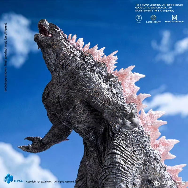 HIYA 7-inch 18cm Stylist Series Godzilla vs Kong The New Empire Godzilla Evolved Version PVC Action Figure - Collectible Movie Monster Toy for Display & Gifts