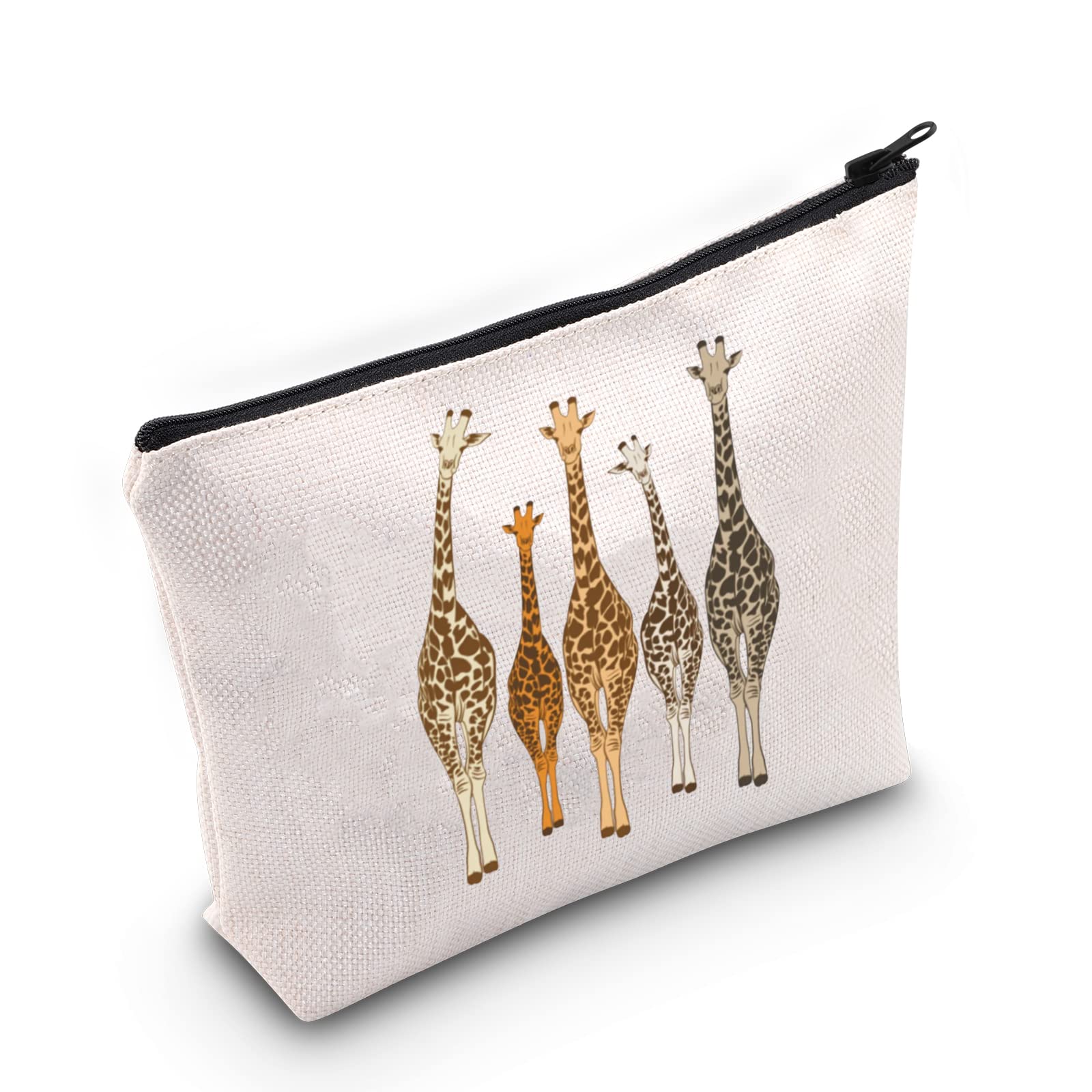 BLUPARK Funny Giraffe Cosmetic Bag - Cute Animal Lover Gift, Giraffe Zipper Pouch for Makeup & Travel Accessories - Perfect Giraffe-Themed Gift for Women & Girls (Great for Birthday, Christmas & Everyday Use)