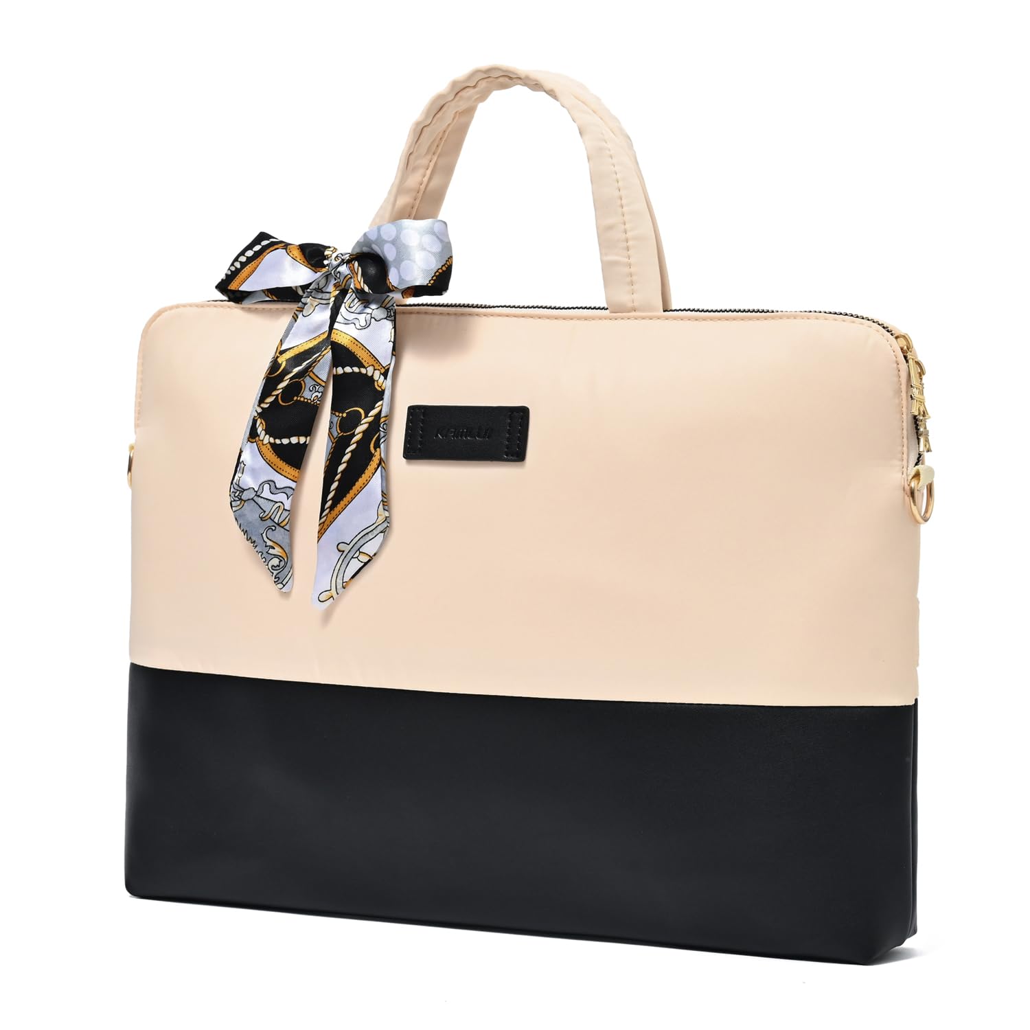 Stylish 15.6 Inch Laptop Bag for Women - Slim Water-Resistant Computer Shoulder Bag with USB Charging Port - Perfect for Work, Travel & Business Commute