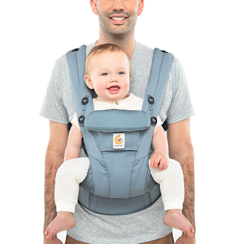 Omni Dream Baby Carrier - Ergonomic, Adjustable & Hands-Free Infant Carrier for Newborn to Toddler (Slate Blue) - Perfect for Hiking, Travel & Everyday Use