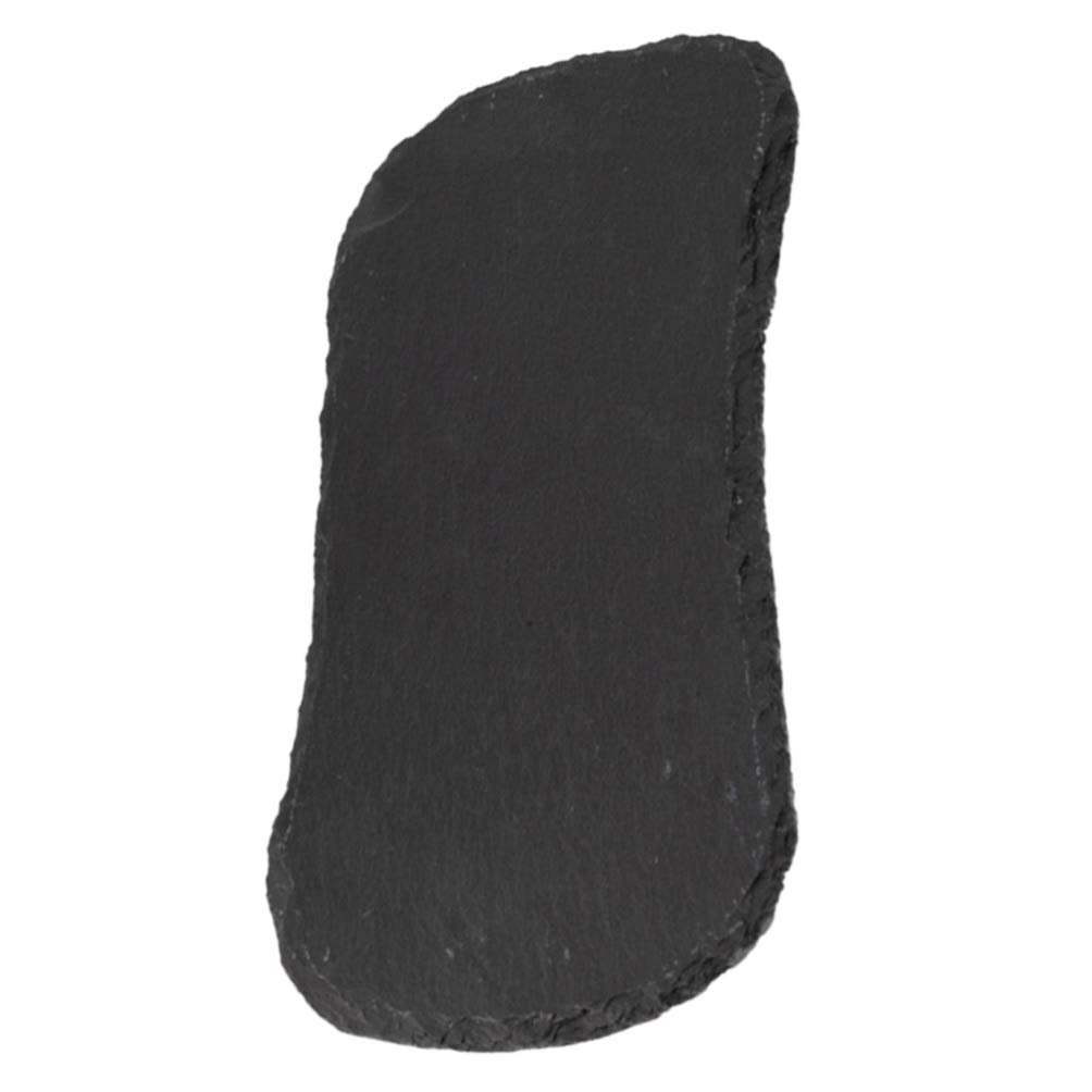 Cabilock 1pc Natural Slate Dinner Plate - Pizza Tray, BBQ Serving Dish, Fruit Display Platter, Stone Food Serving Plate for Kitchen, Dining, Party & Outdoor Picnic Use