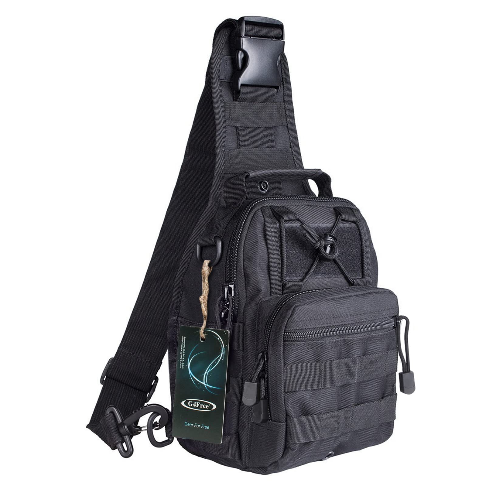 G4Free Tactical Backpack - Military Outdoor Sling Shoulder Bag for Hiking, Camping & Everyday Carry - Durable EDC Backpack for Men & Women