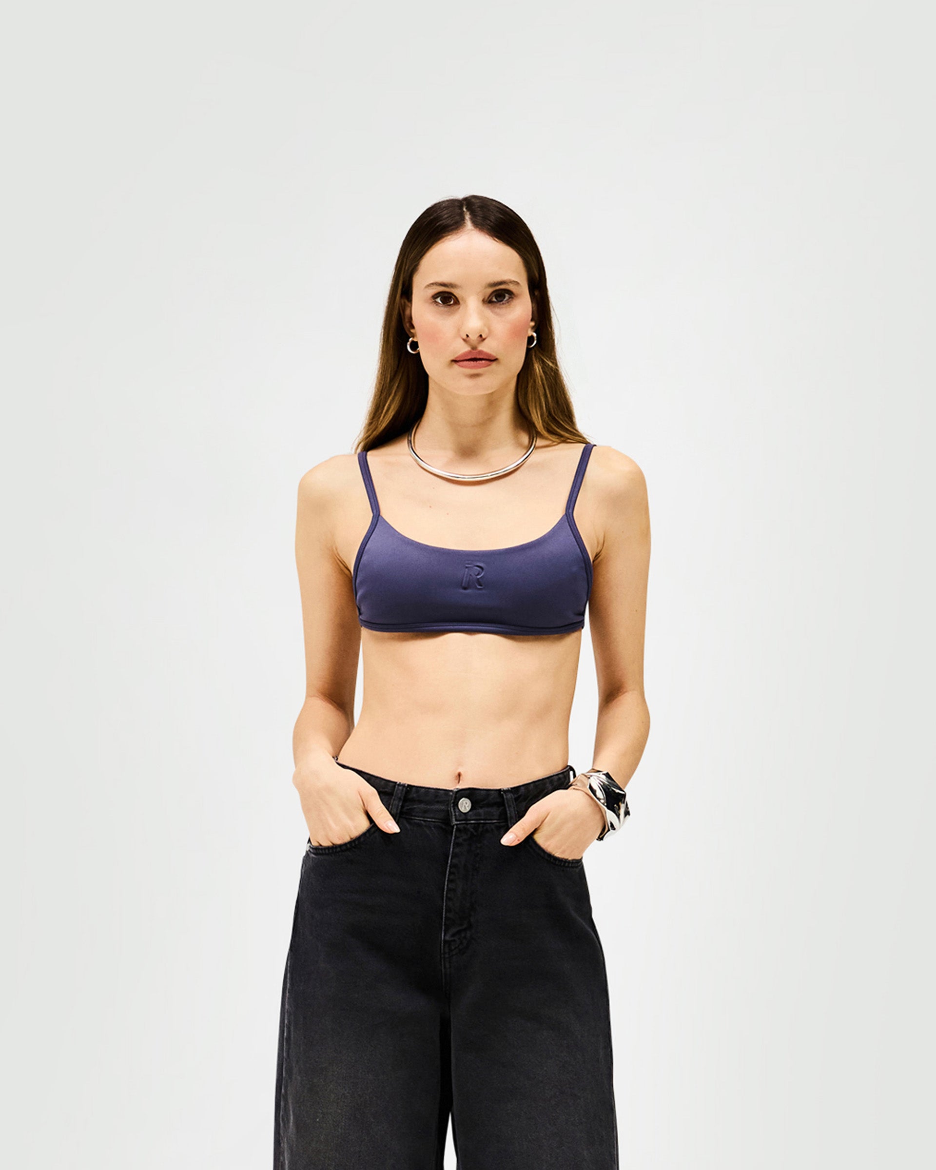 Control Bralette in Graphite - Seamless Support for Yoga, Workouts & Everyday Comfort