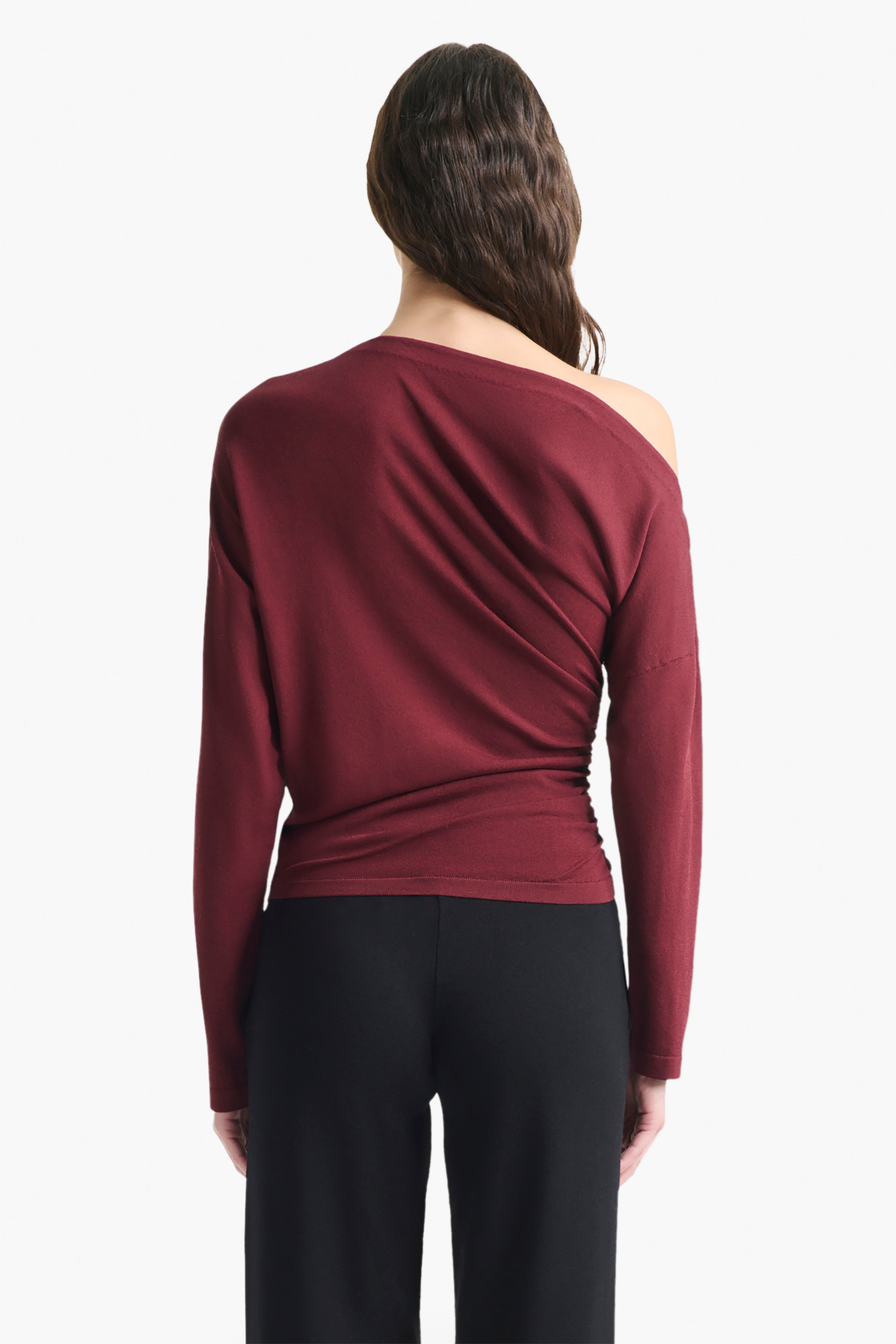 Lilibet Women's Knit Sweater - Soft & Cozy Grenache Red Pullover for Fall & Winter | Perfect for Casual Outfits, Office Wear & Holiday Gatherings