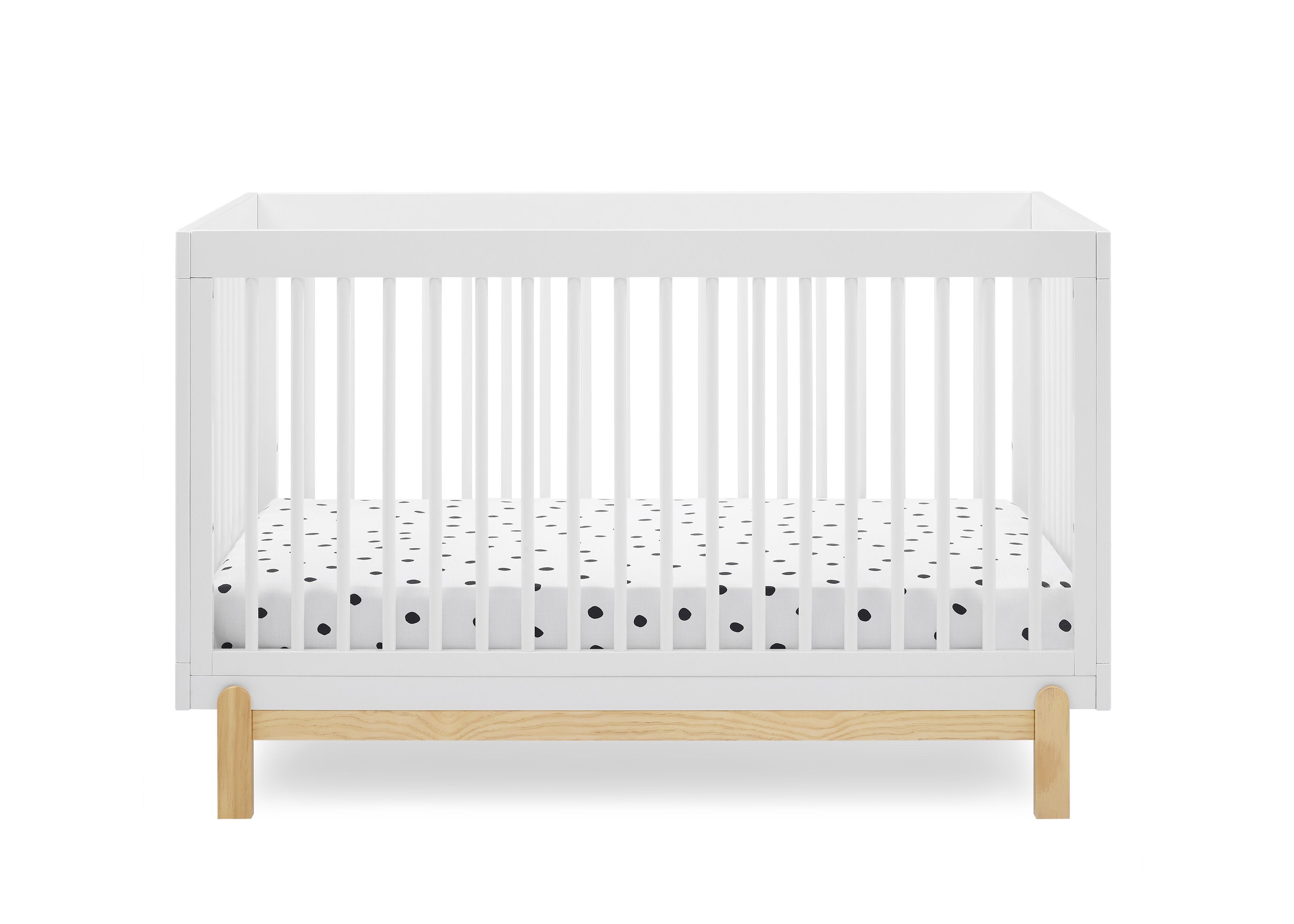 Poppy 4-in-1 Convertible Baby Crib - Toddler Bed, Daybed & Full-Size Bed - Safe Nursery Furniture for Newborns to Teens - Perfect for Bedrooms, Daycare & Guest Rooms