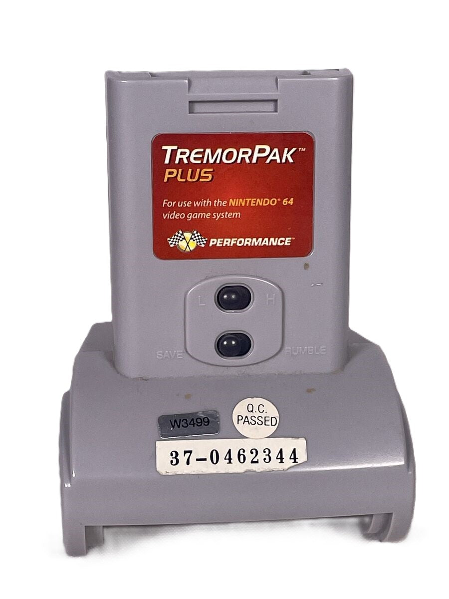 Original Nintendo 64 Tremor Pak Plus - N64 Rumble Pak Controller Accessory for Enhanced Gaming Experience - Perfect for Mario Kart 64, Star Fox 64 & Other Classic N64 Games