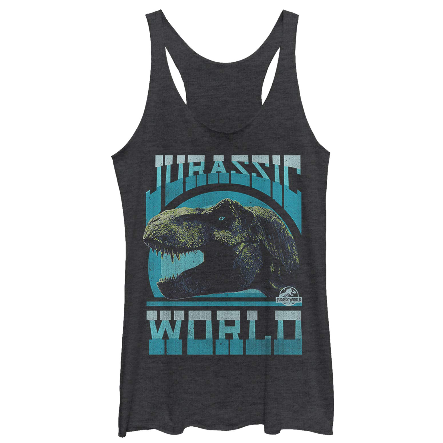 Jurassic World Fallen Kingdom Old Teeth Women's Racerback Tank Top - Dinosaur Graphic Tee for Casual Wear, Summer Outfits & Fan Merchandise