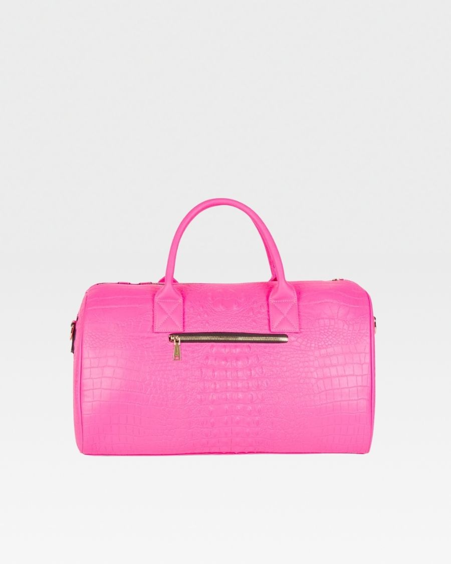 Apollo 2 Travel Set in Neon Pink - Compact Toiletry Bag & Cosmetic Organizer for Women | Perfect for Vacation, Gym, Business Trips & Weekend Getaways