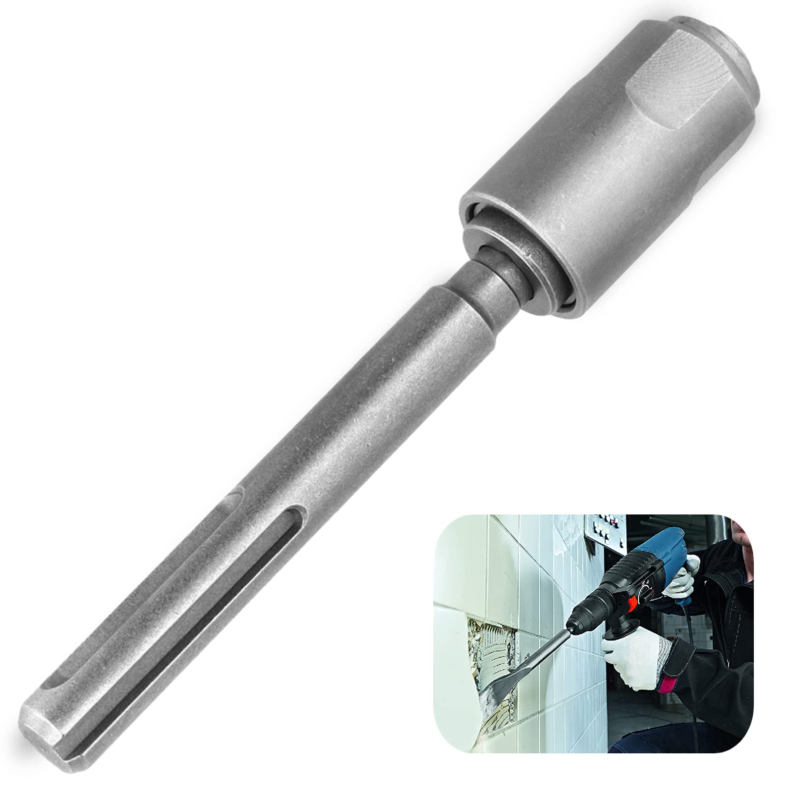 SDS Max to SDS Plus Adapter - 40Cr Steel Rotary Hammer Drill Converter - Quick Change Tool for SDS Plus Drill Bits - Compatible with Standard SDS Max Hammer Drills - Perfect for Construction, Masonry, and DIY Projects