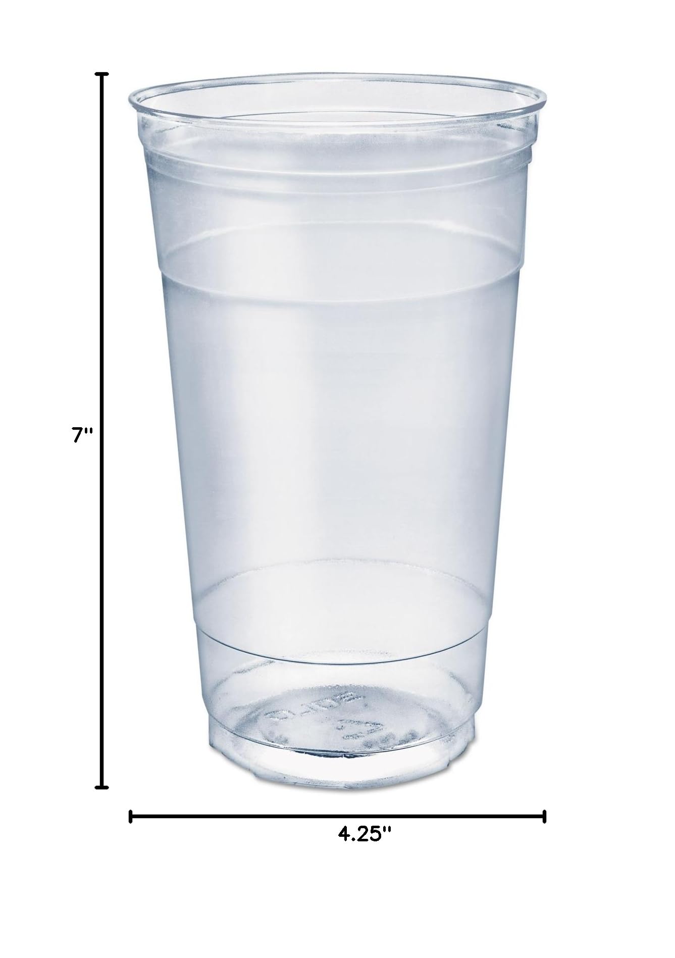 SOLO TC32 Ultra Clear PETE Cold Cups - 32 oz Disposable Plastic Cups, 300 Count Bulk Pack - Perfect for Iced Coffee, Smoothies, Soda & Party Beverages