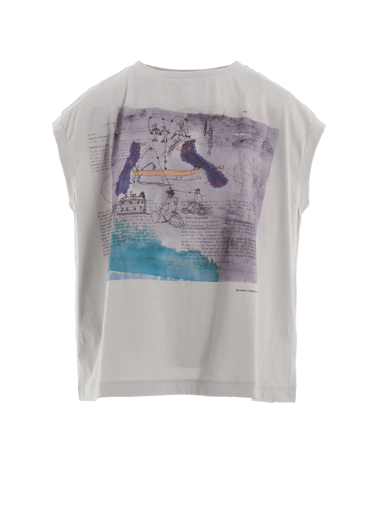 Stylish Cotton Jersey Bird Print French Sleeve Shirt for Women - Casual Summer Tops for Outdoors, Travel & Everyday Wear
