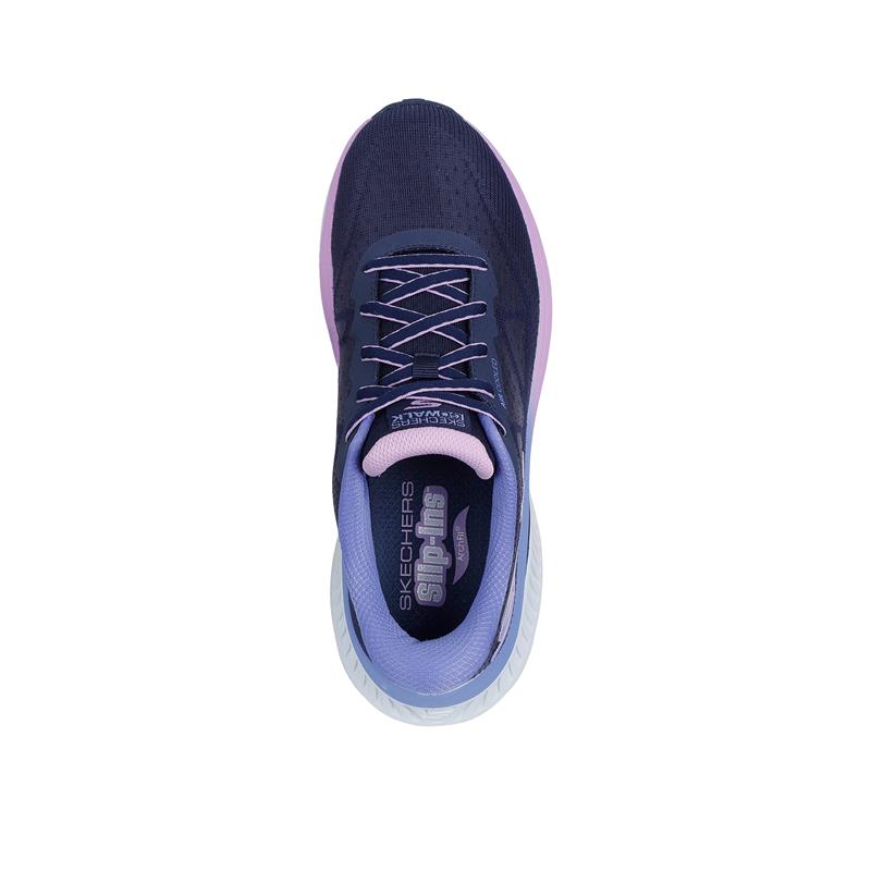 Skechers Slip Ins Go Walk Max Cushion Arch Fit Sneakers - Comfortable Walking Shoes for Men & Women - Perfect for Walking, Travel & Everyday Wear (Style #125582/NVLV)