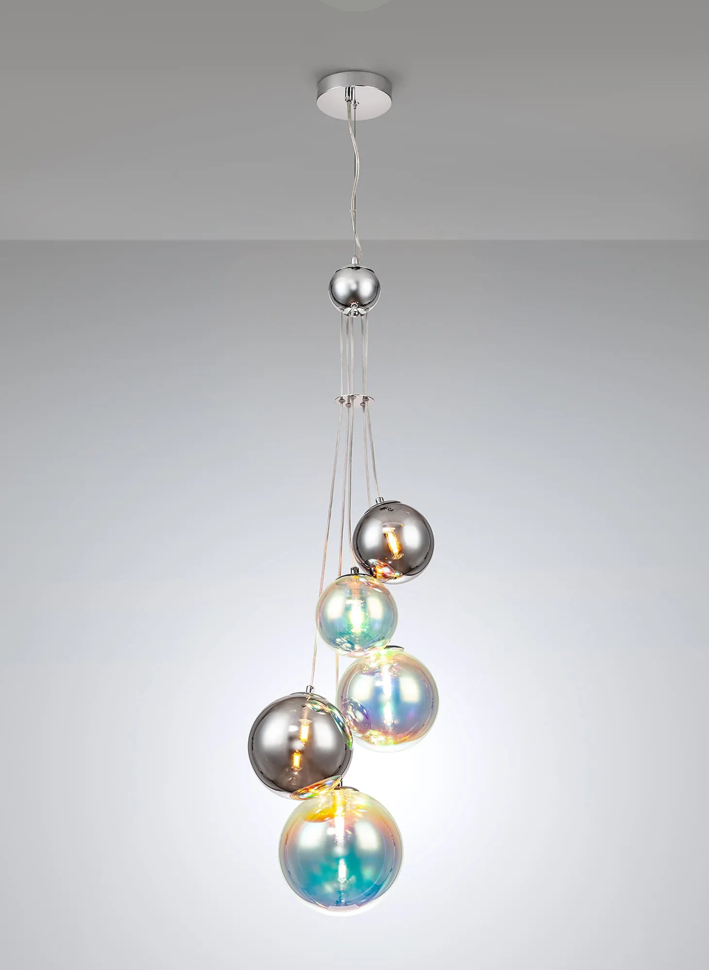 Modern Austin 5-Light Cluster Pendant with G9 Base - Elegant Ceiling Lighting for Dining Room, Kitchen Island, or Entryway