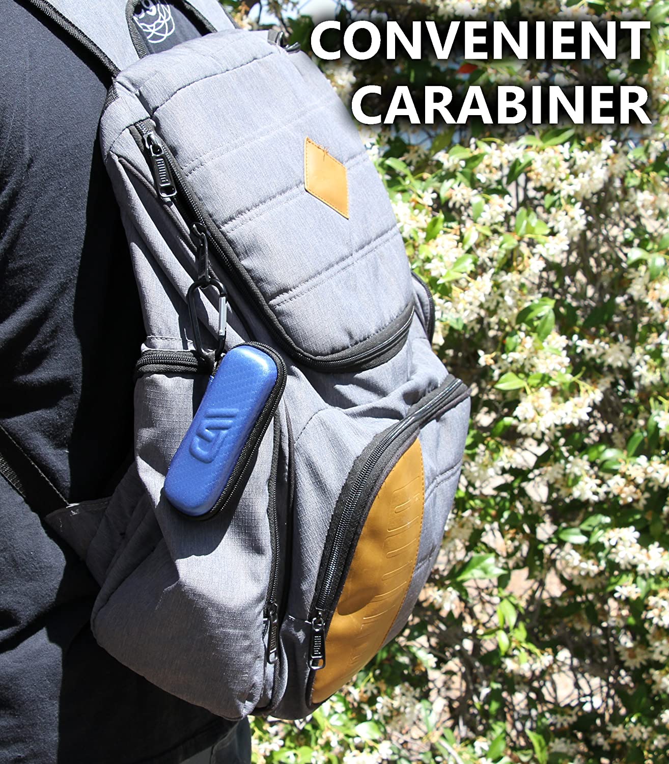 Flonase Nasal Spray Travel Case - Protective Holder with Wrist Strap & Carabiner Clip for Allergy Relief On-The-Go | Perfect for Hiking, Gym & Airplane Travel