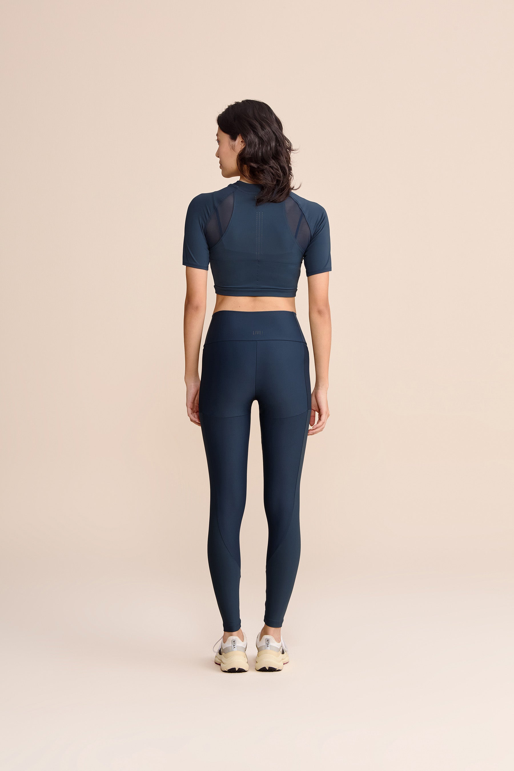 Race Pro® Mesh Cropped Top for Women - Breathable Athletic Workout Shirt for Running, Yoga & Gym - High-Performance Sports Apparel